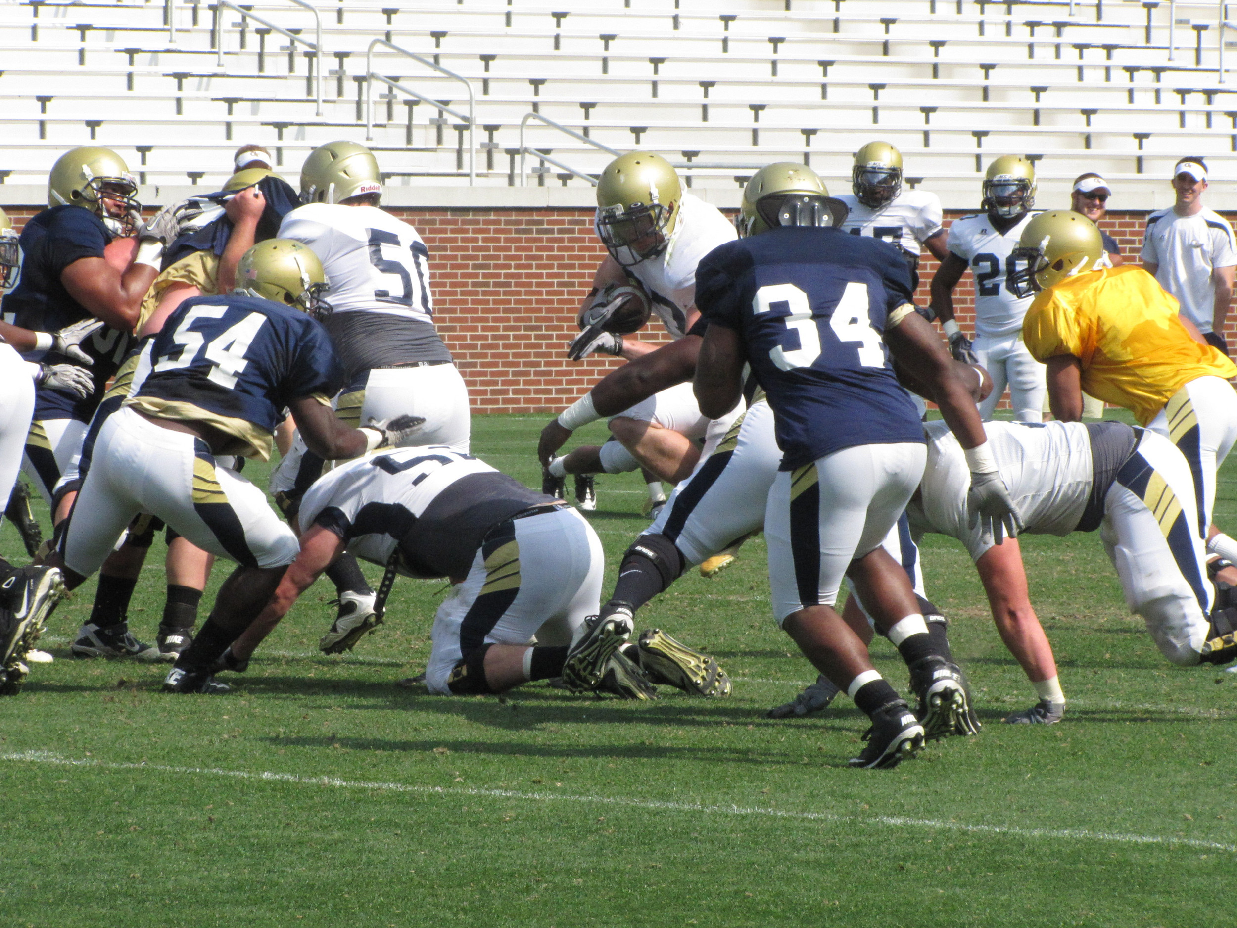 The Georgia Tech Football team continued practice Monday, April 18