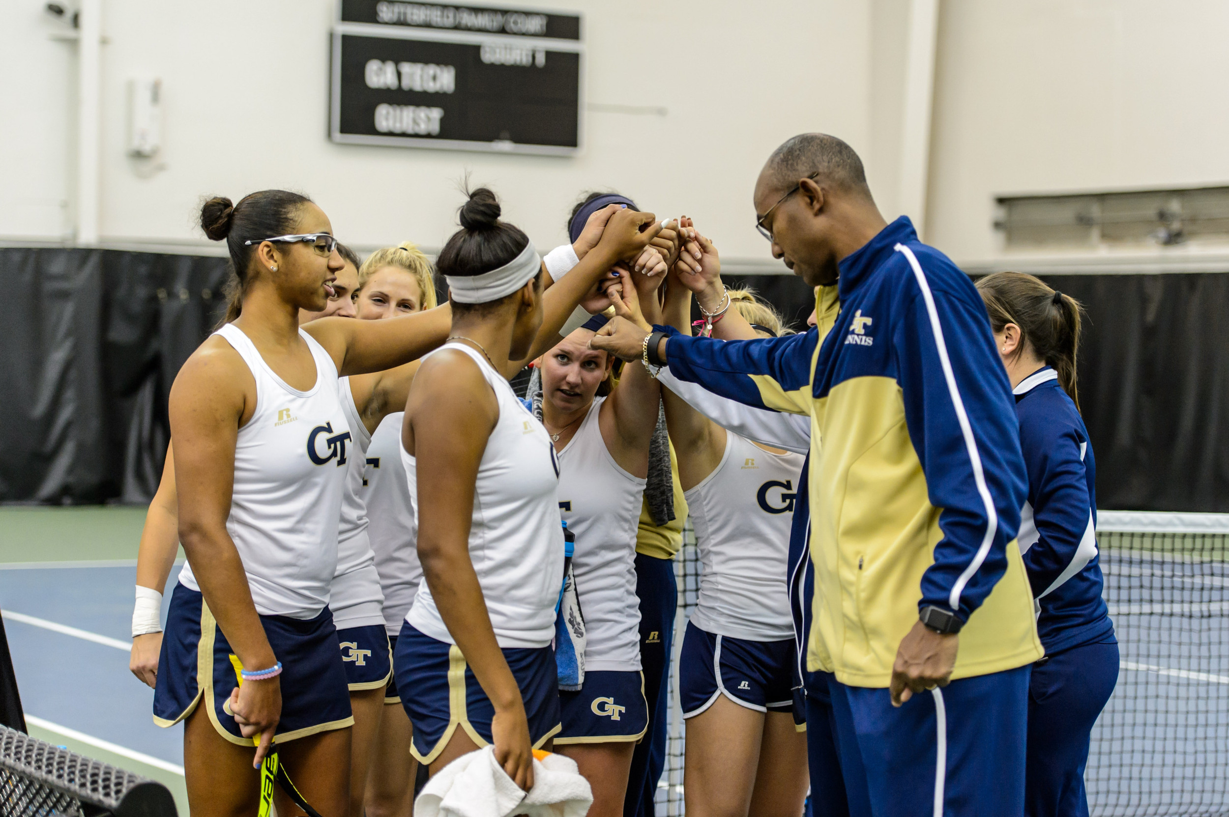 Team huddle