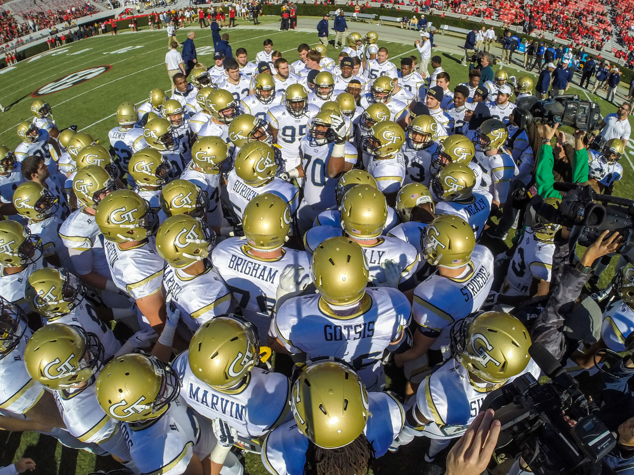 Team huddle