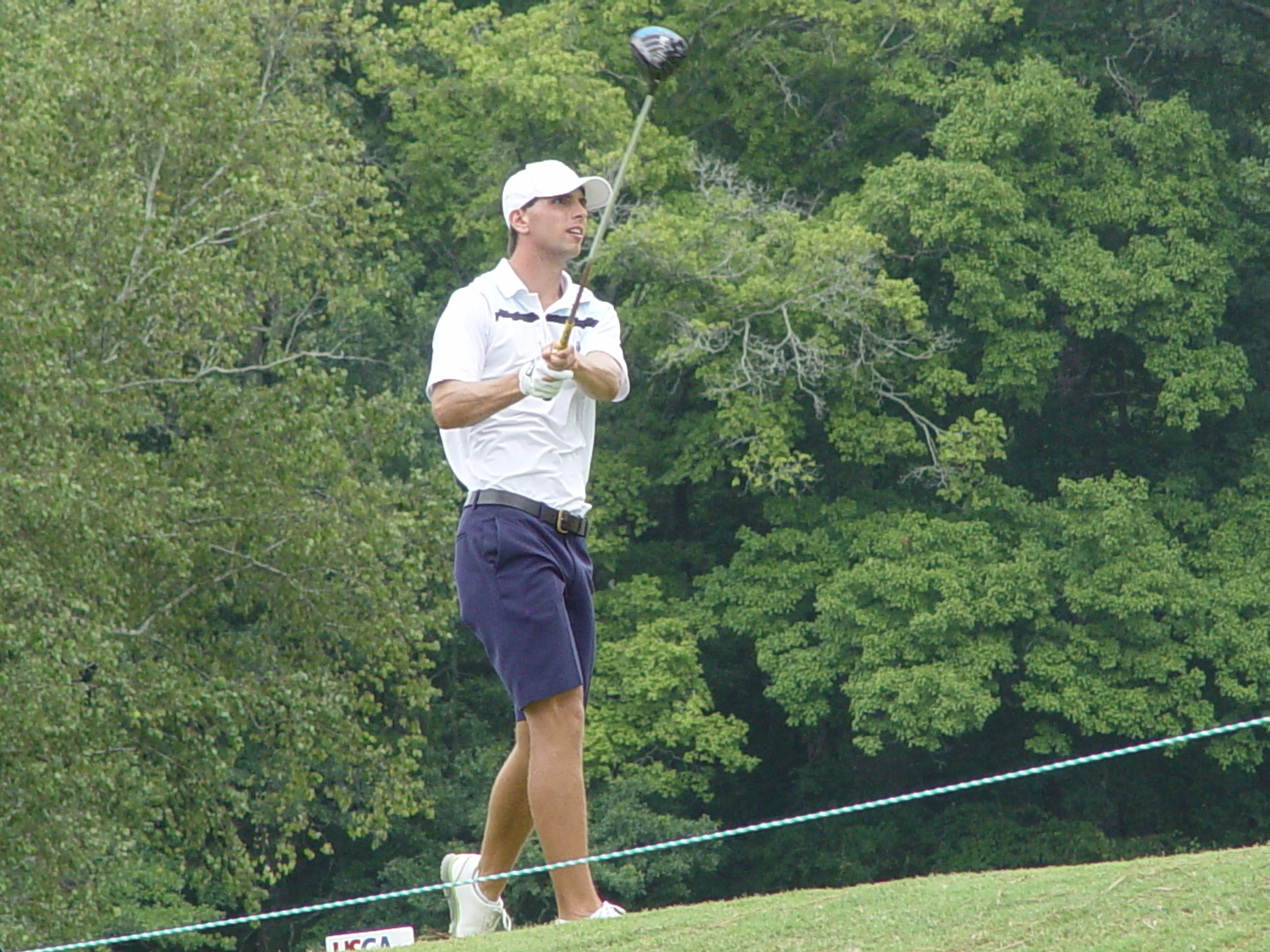 Seth Reeves during the first round of the U.S. Amateur, August 11, 2014. He shot 73 on the Highlands Course.