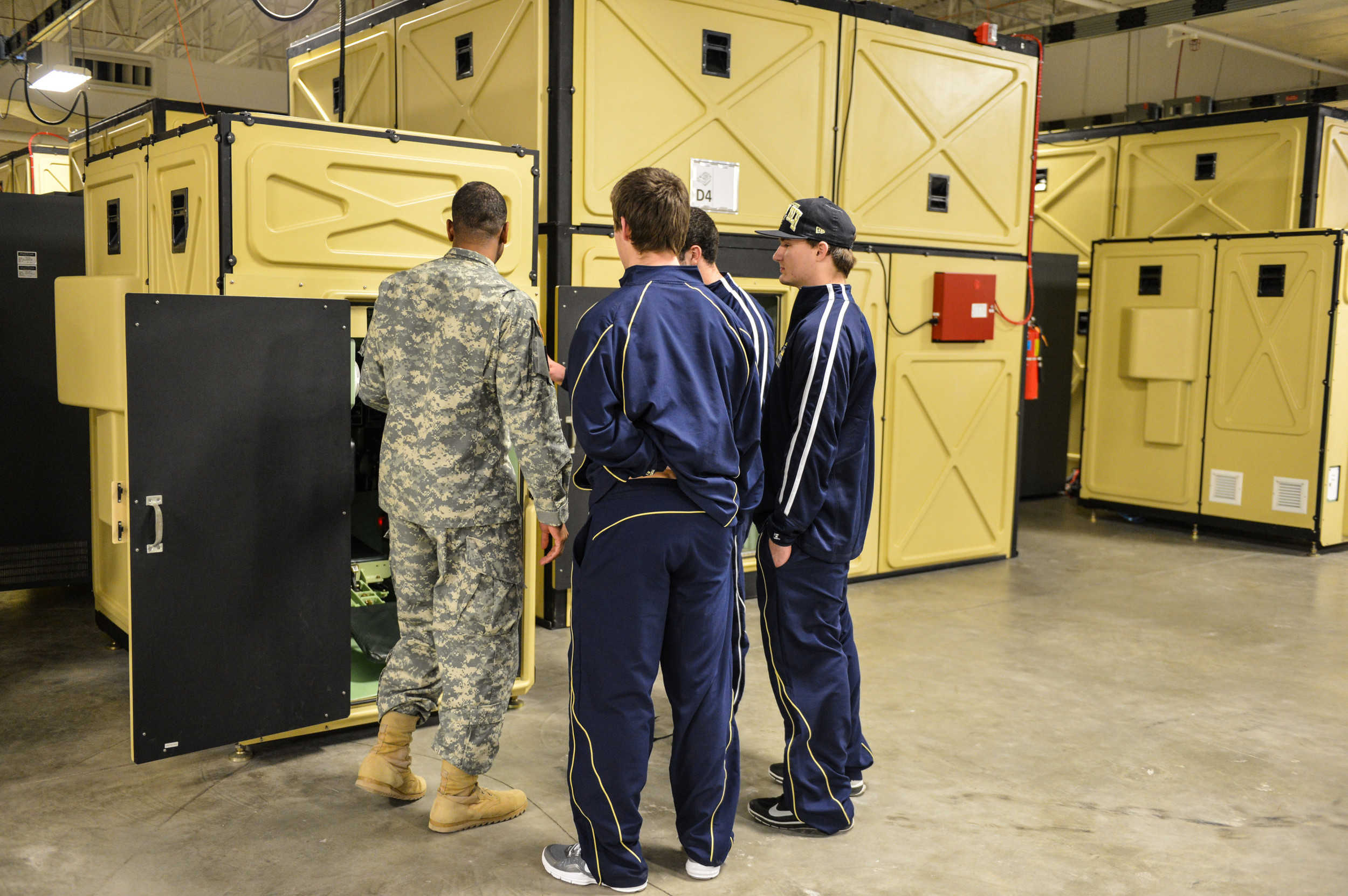 Georgia Tech players travelled to Fort Bliss for Day 2 of the 2012 Sun Bowl.