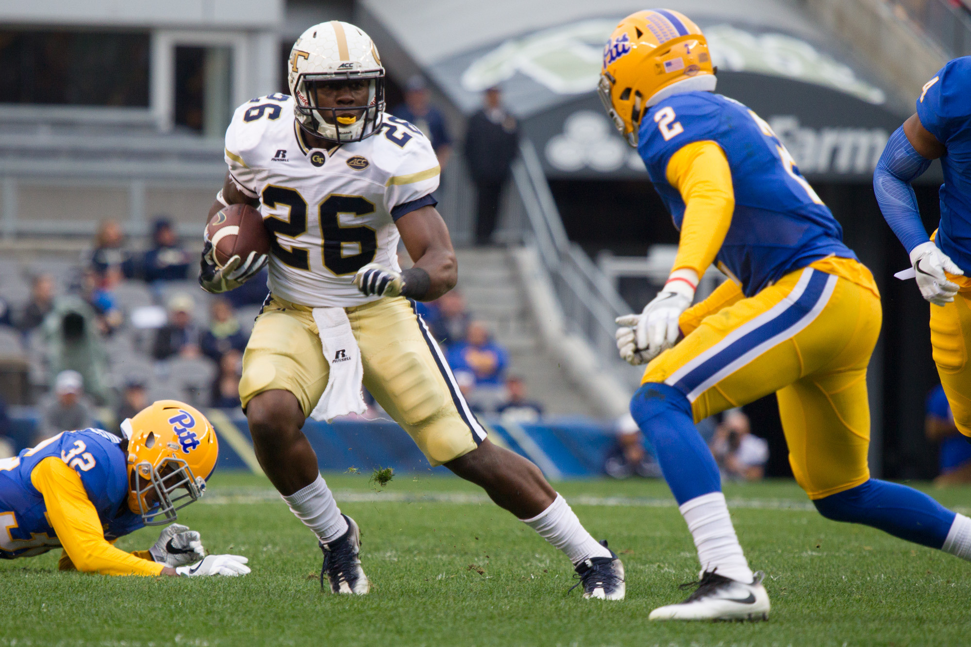 Pittsburgh, PA - October 8, 2016: The Pitt Panthers football team hosts the Georgia Tech Yellow Jackets in an ACC conference game at Heinz Field in Pittsburgh. - Credit: Jeffrey Gamza