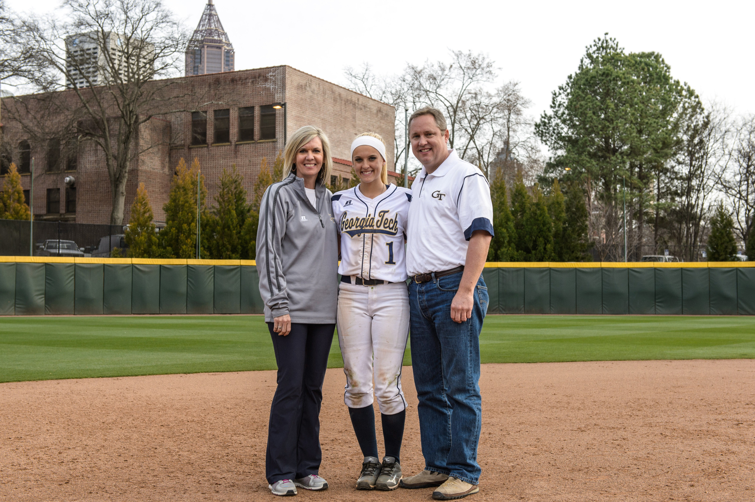 Hayley Downs (1) and family