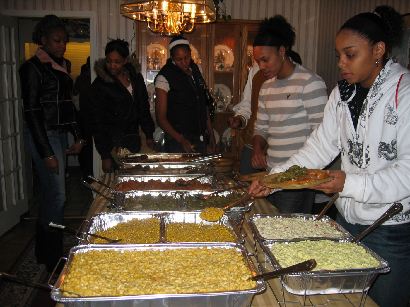 Chioma liked the corn and yams
