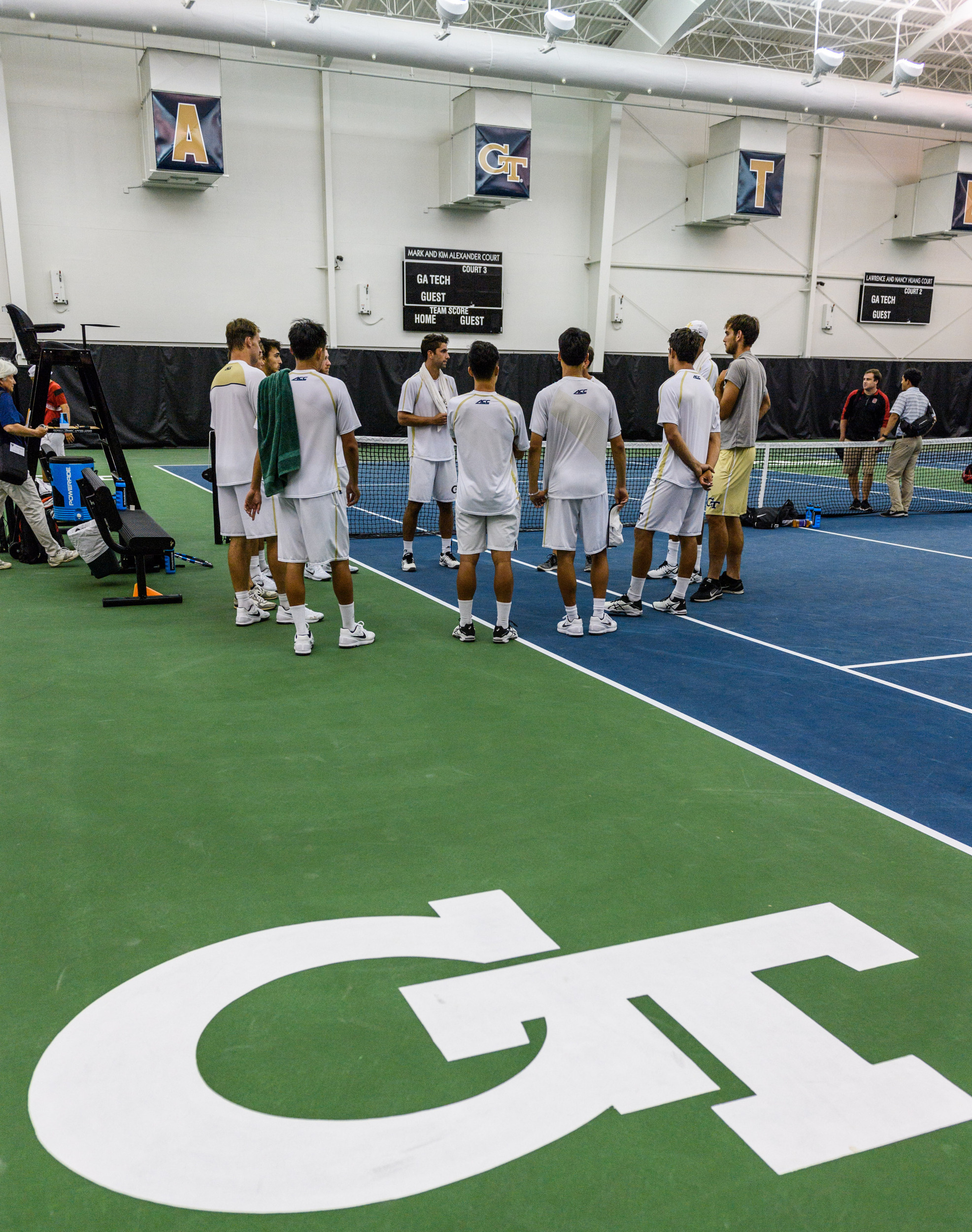 Team huddle