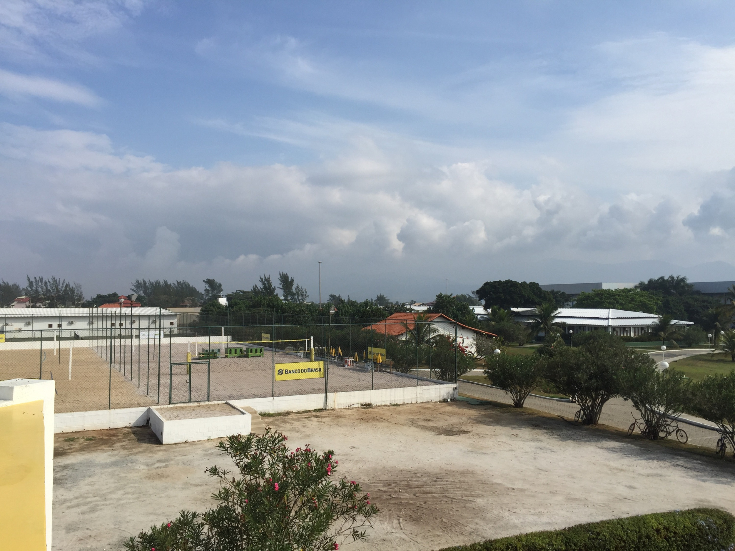 Beach volleyball courts at the training center