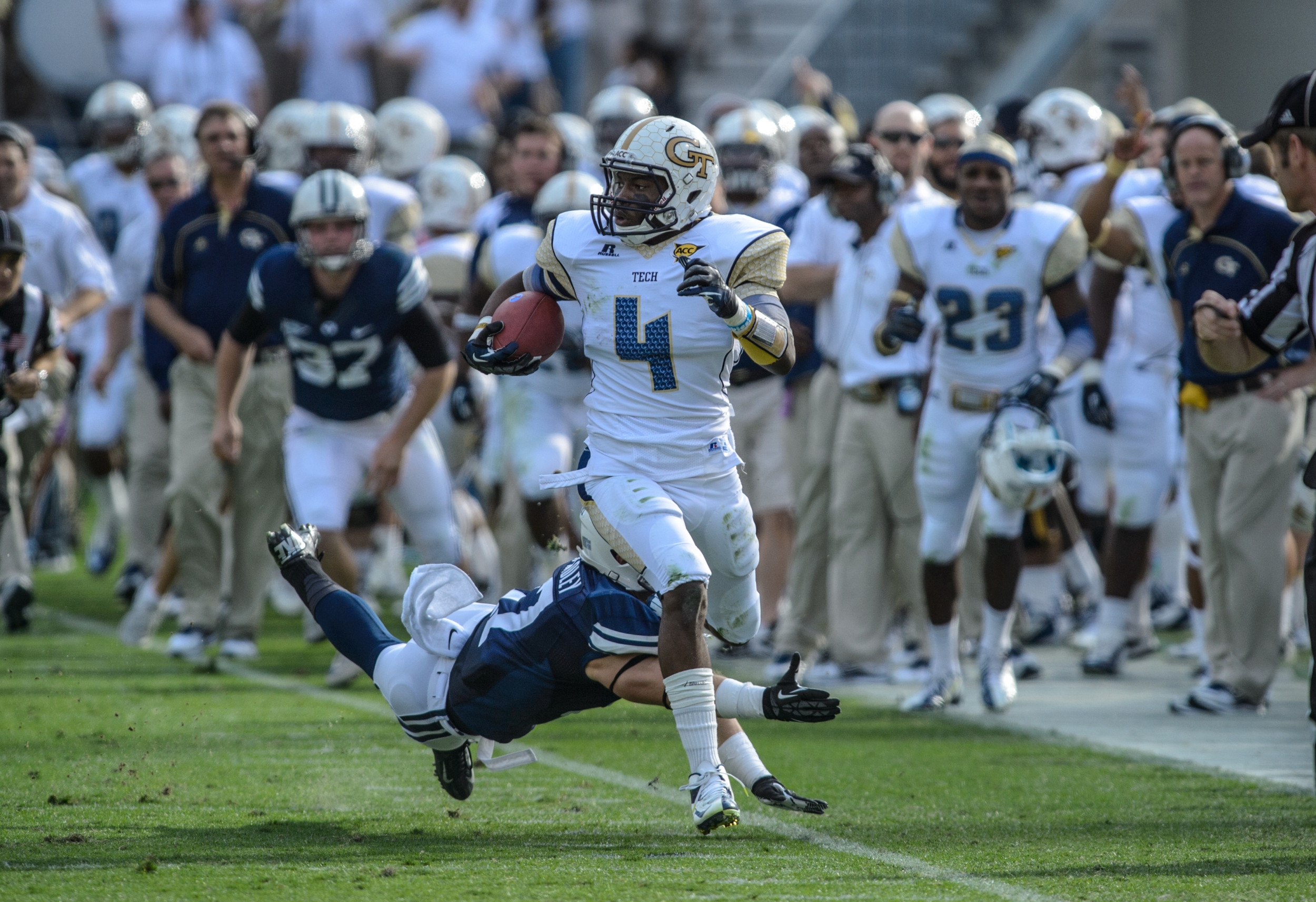 Jamal Golden's 97 yard kick-off return vs. BYU