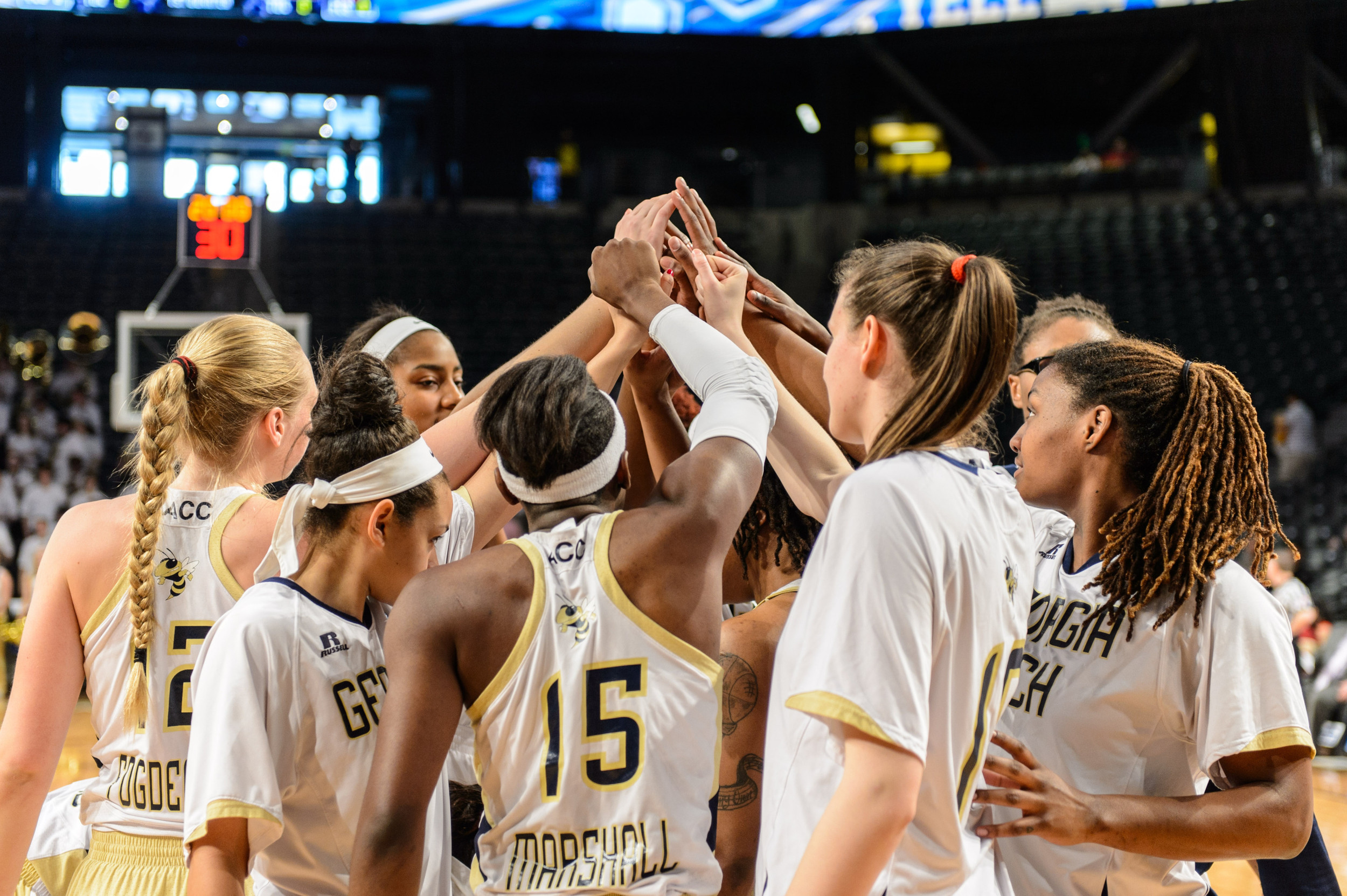 Team huddle