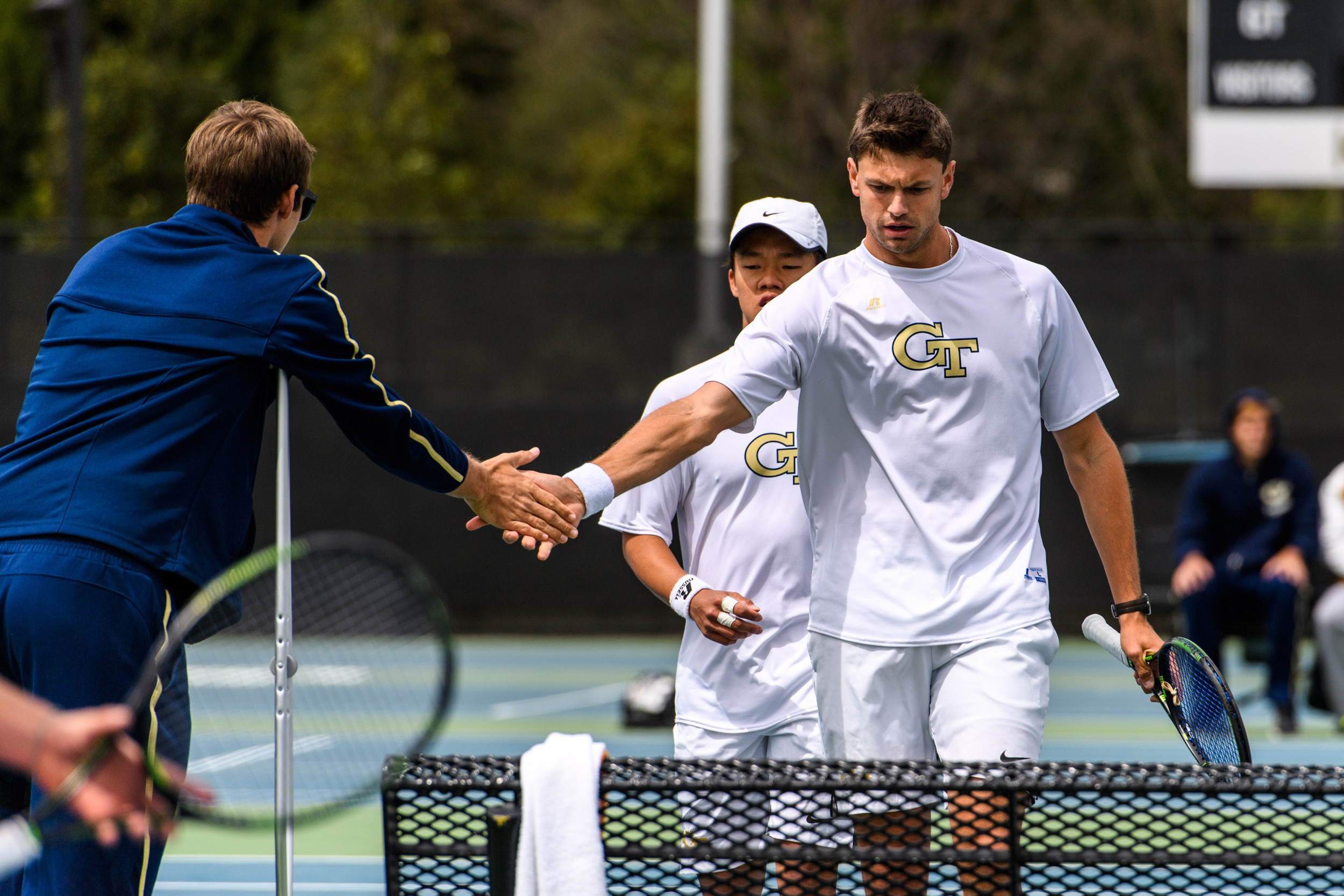 Volunteer Assistant Coach Kevin King, Andrew Li, Nathan Rakitt