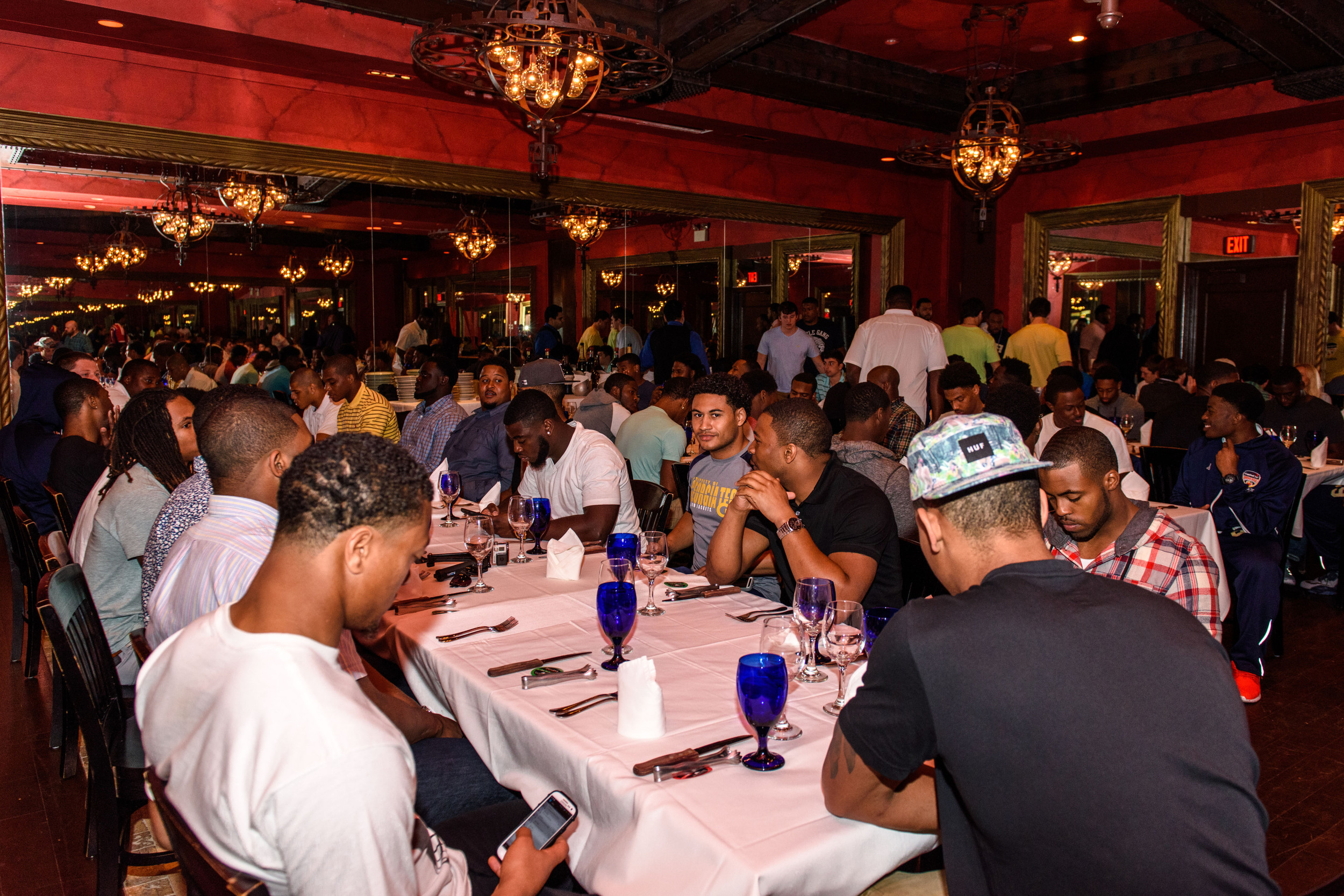 The Yellow Jackets feasted at Texas De Brazil in South Beach