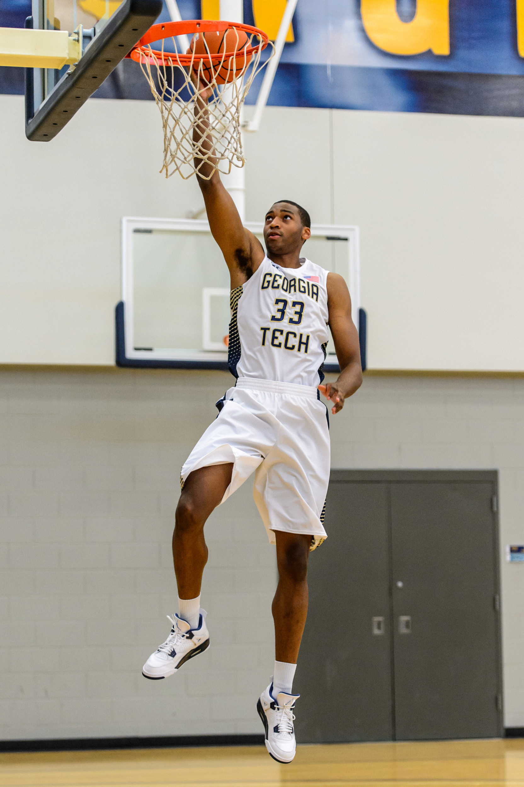 James White posed action shots at the Zelnak Center