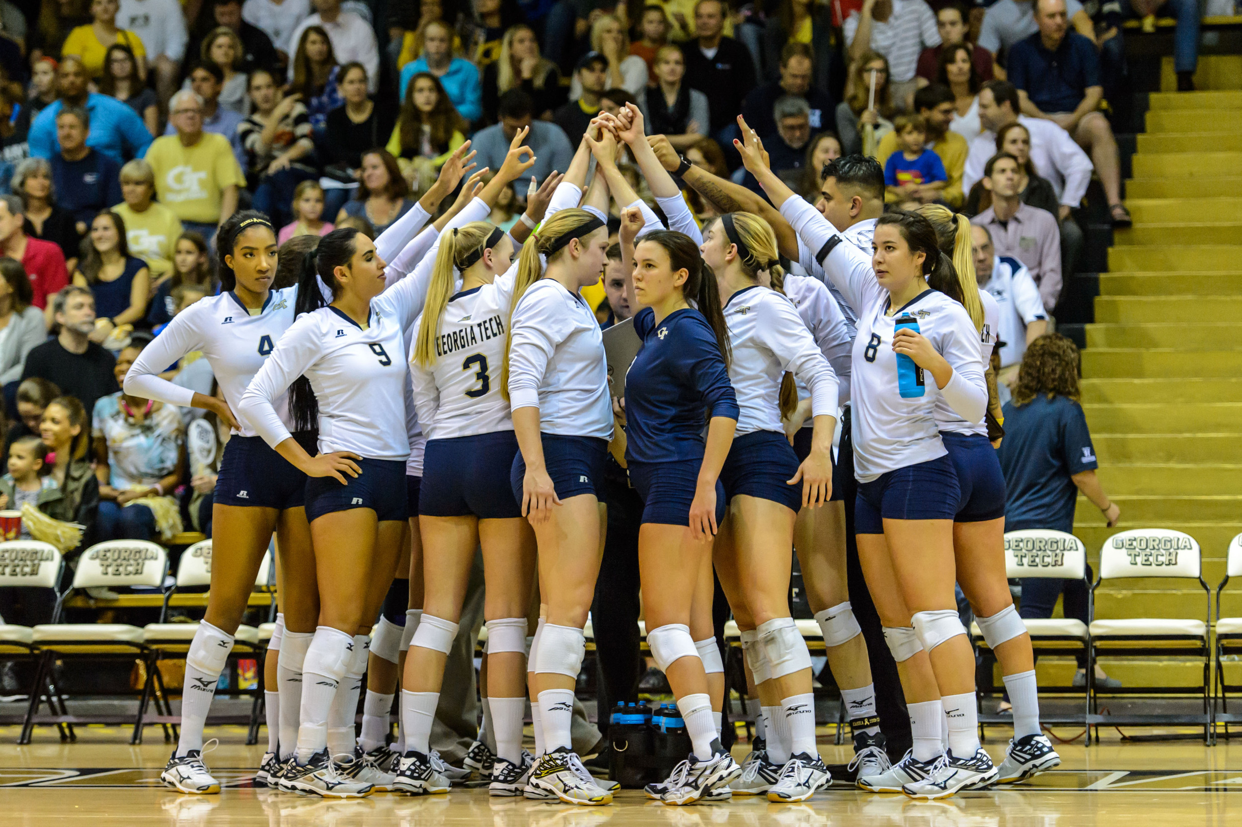 Team huddle