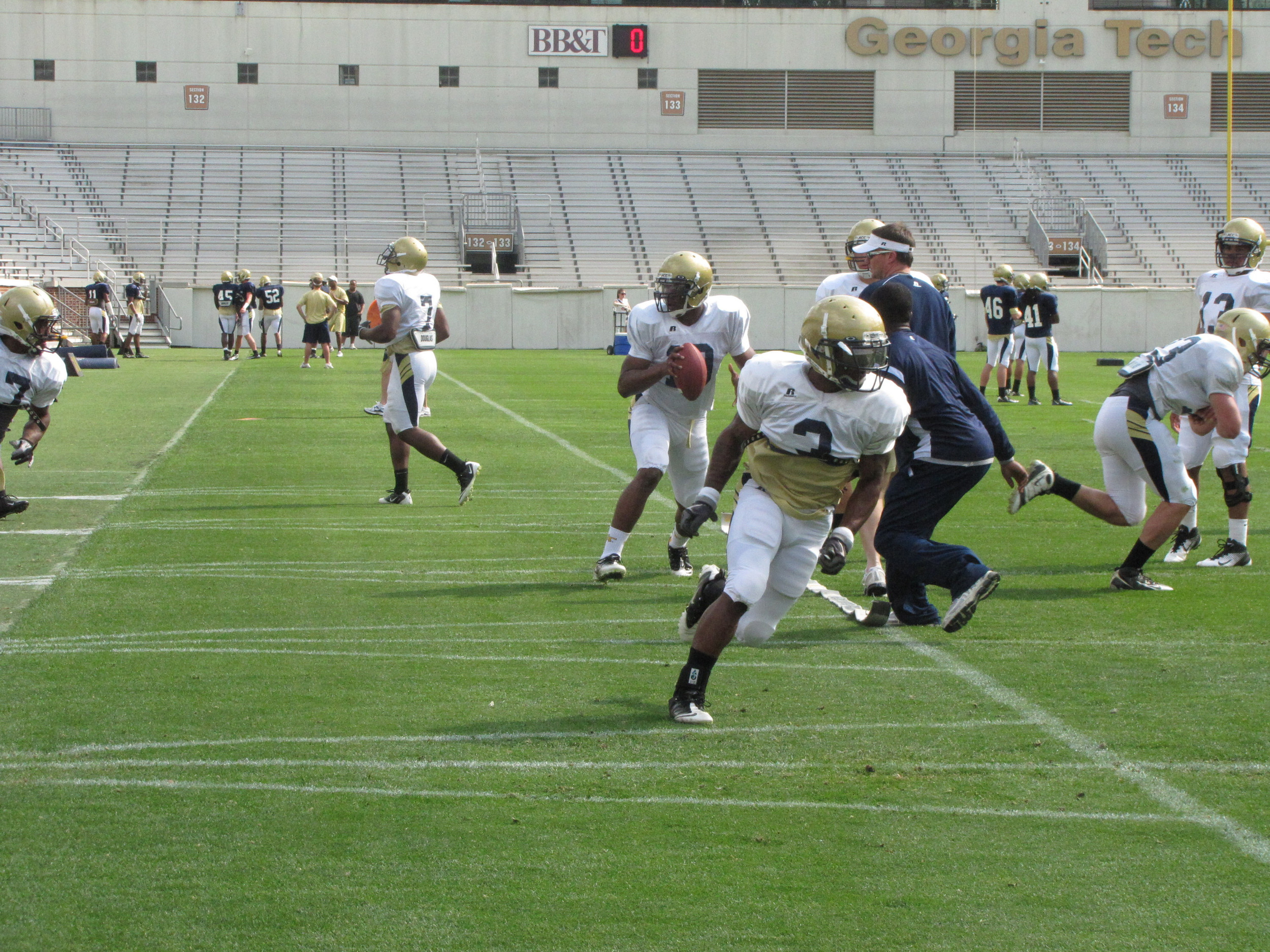 Georgia Tech Football Practice - April 4, 2011
