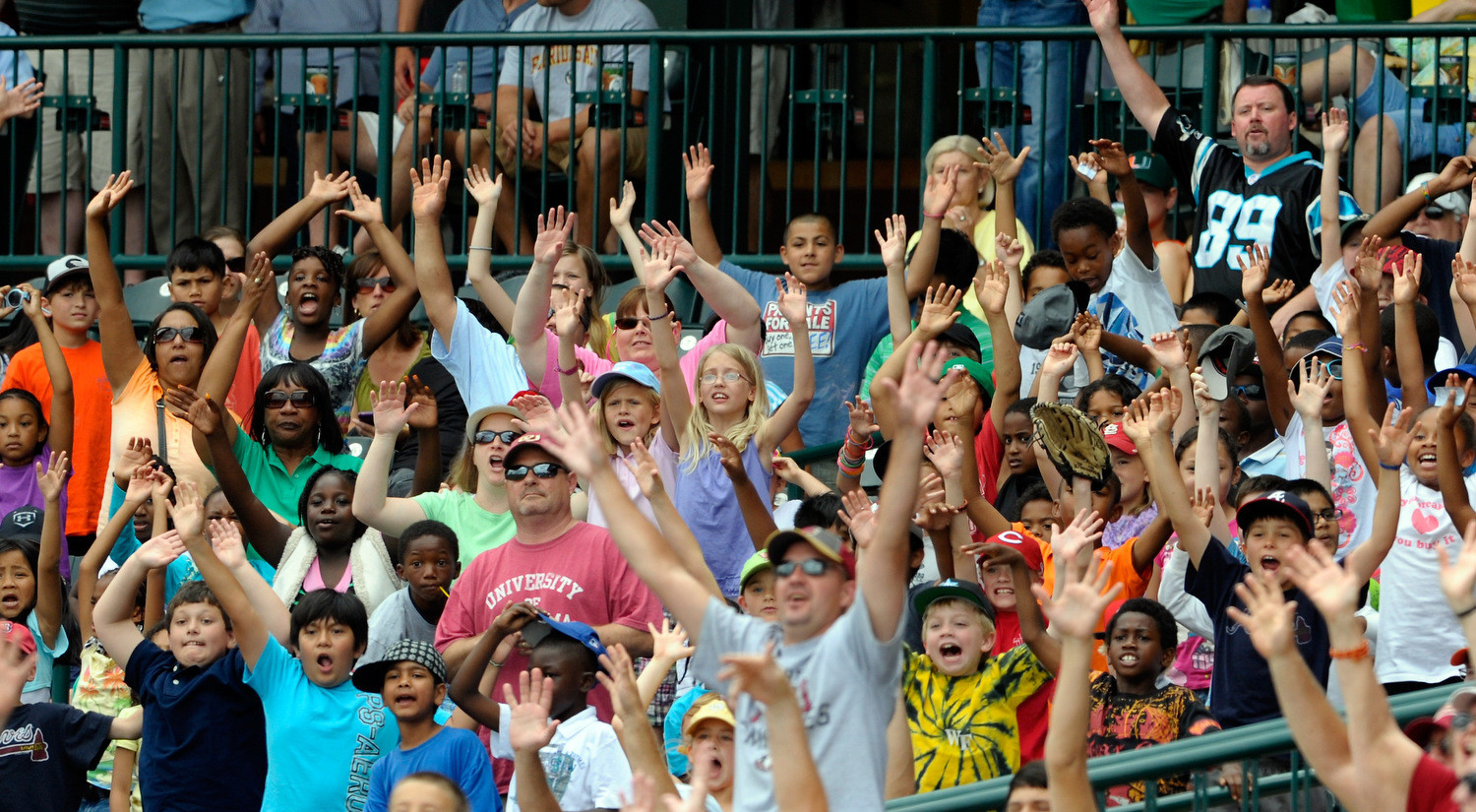 Students cheer during the ACC Baseball Championship May 23, 2012 in Greensboro, N.C. (Photo by Sara D. Davis/theACC.com)