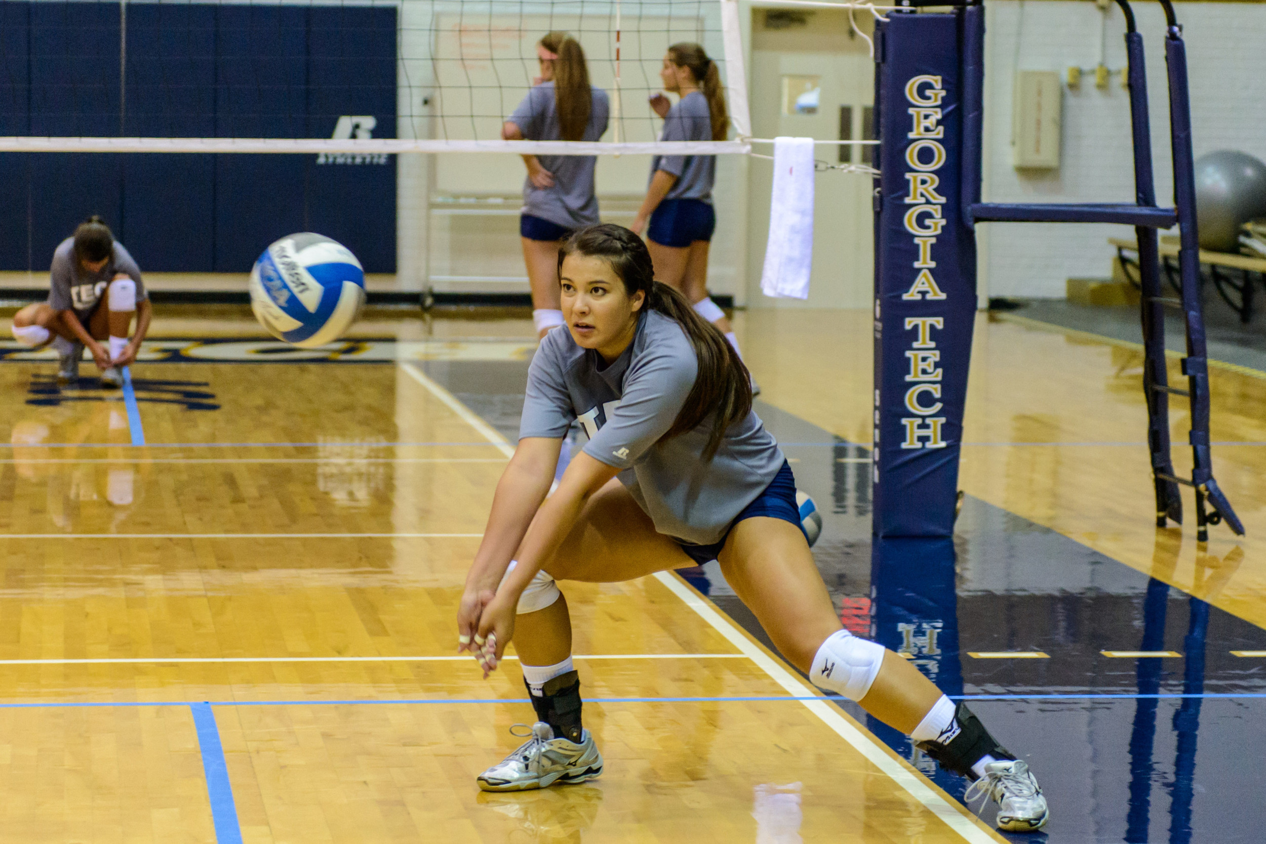 First GT Volleyball practice of 2013.