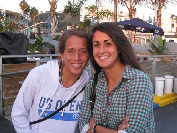 Irina Falconi and Amanda McDowell in California