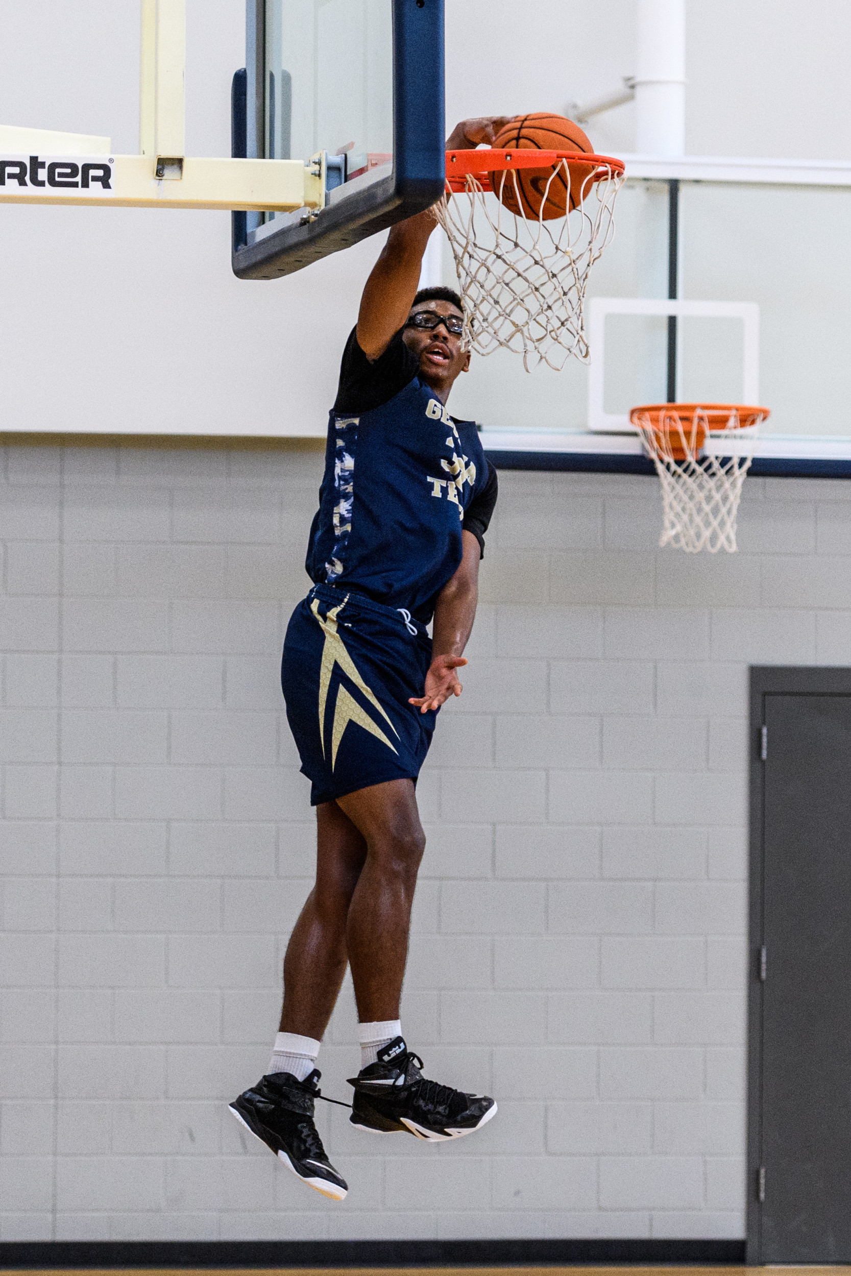 Christian Matthews during Georgia Tech basketball practice, August 1, 2016