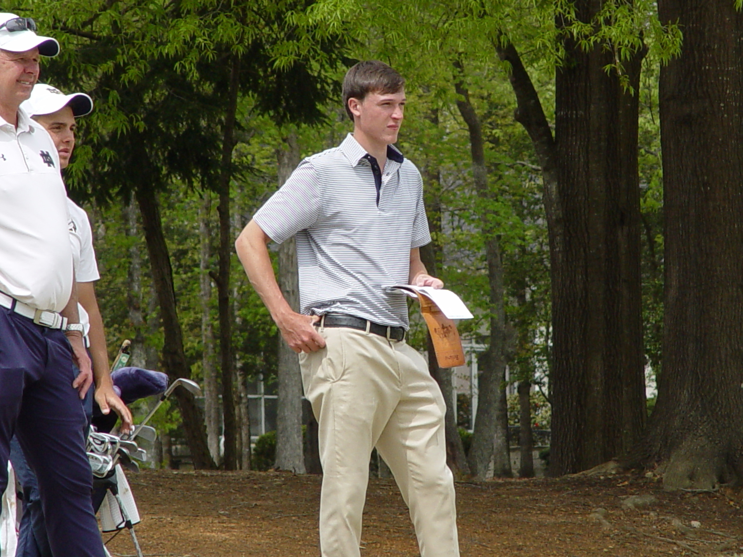 Georgia Tech sophomore Luke Schniederjans in the final round of the ACC Men's Golf Championship, April 22, 2018, Old North State Club, New London, N.C.
