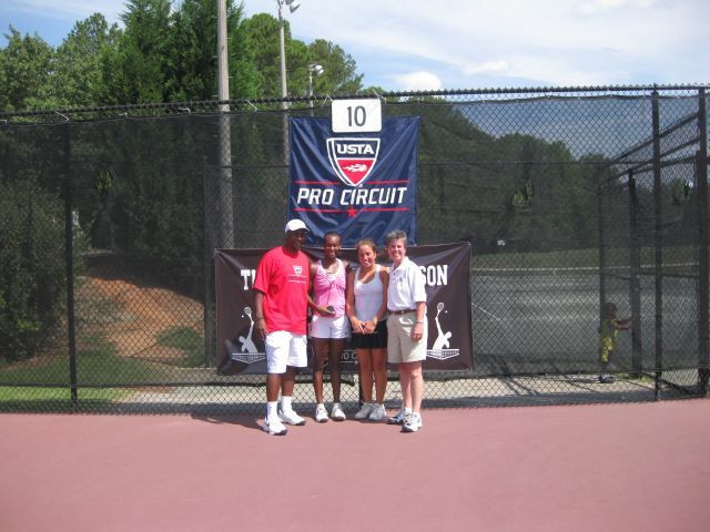 Irina Falconi captured the 2009 Norman Wilkerson Tennis Experience title