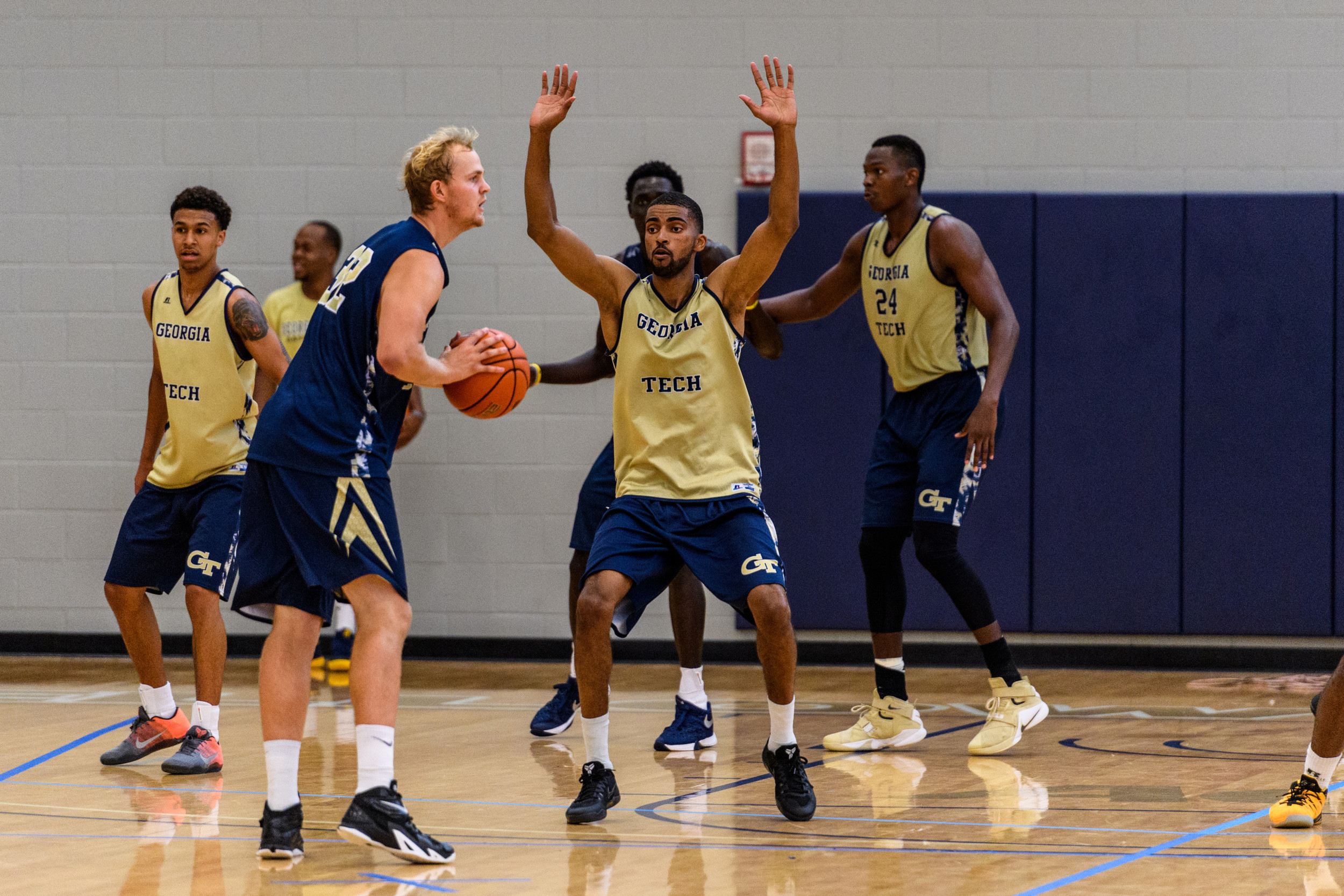 Jodan Price during Georgia Tech basketball practice, August 1, 2016