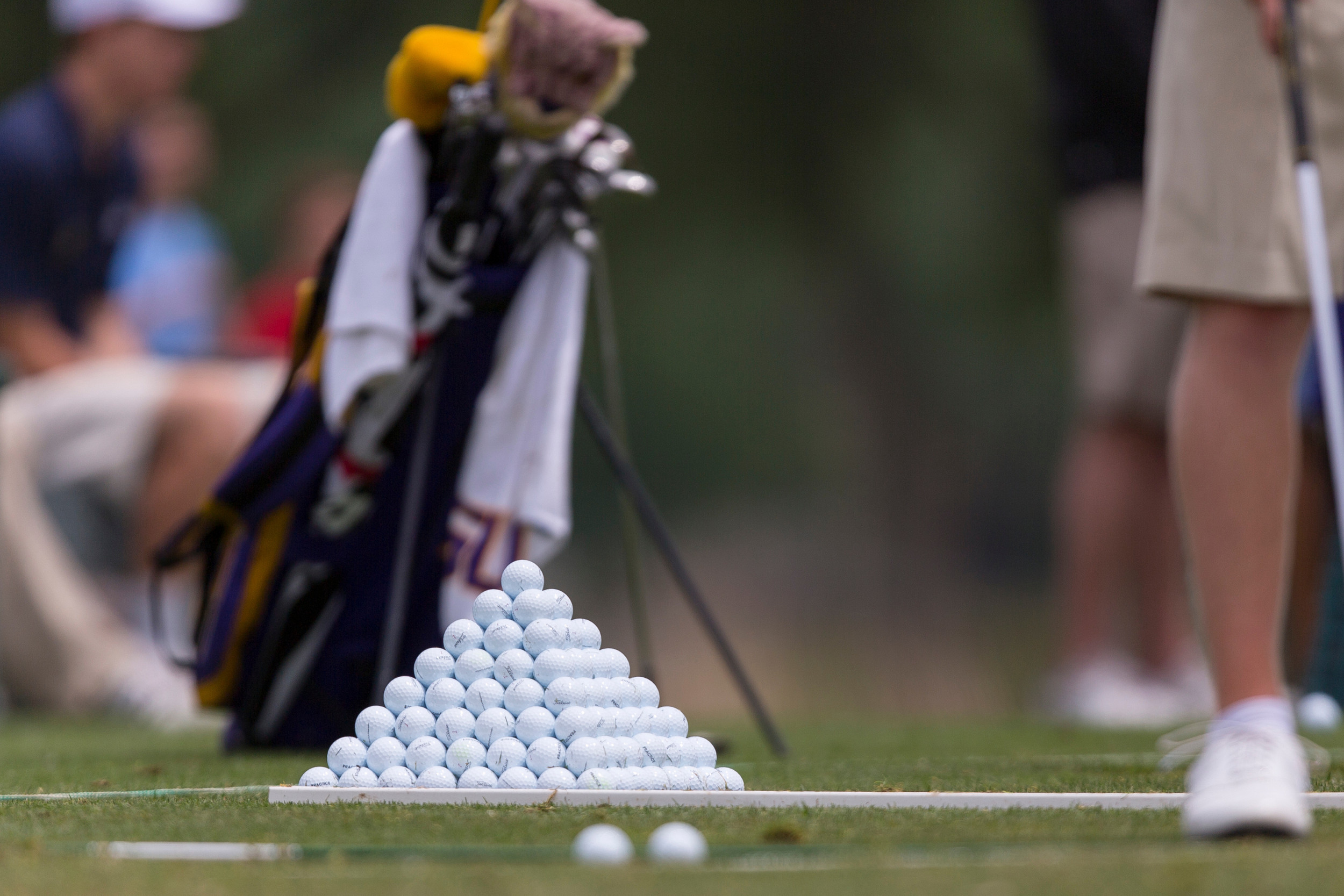 Practice tee at the 2014 NCAA Golf Championship, May 23-28, Prairie Dunes Country Club, Hutchinson, Kan.
