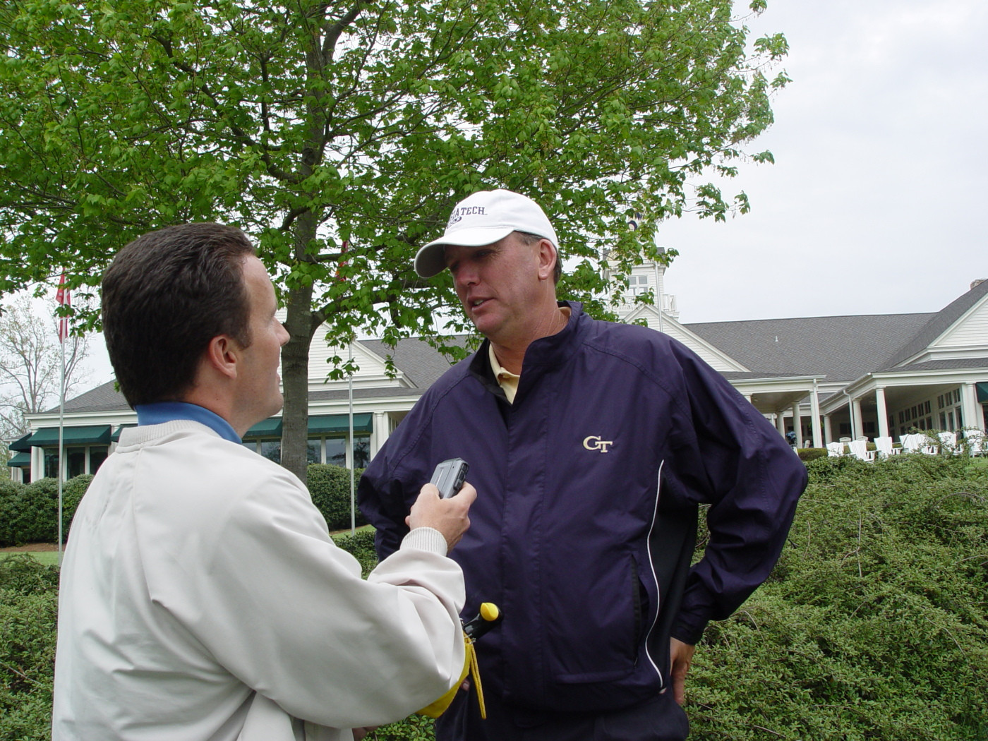 Bruce Heppler gives an interview to John Dell of the Winston-Salem Journal following Sunday's round at the ACC Golf Championship - April 19, 2009