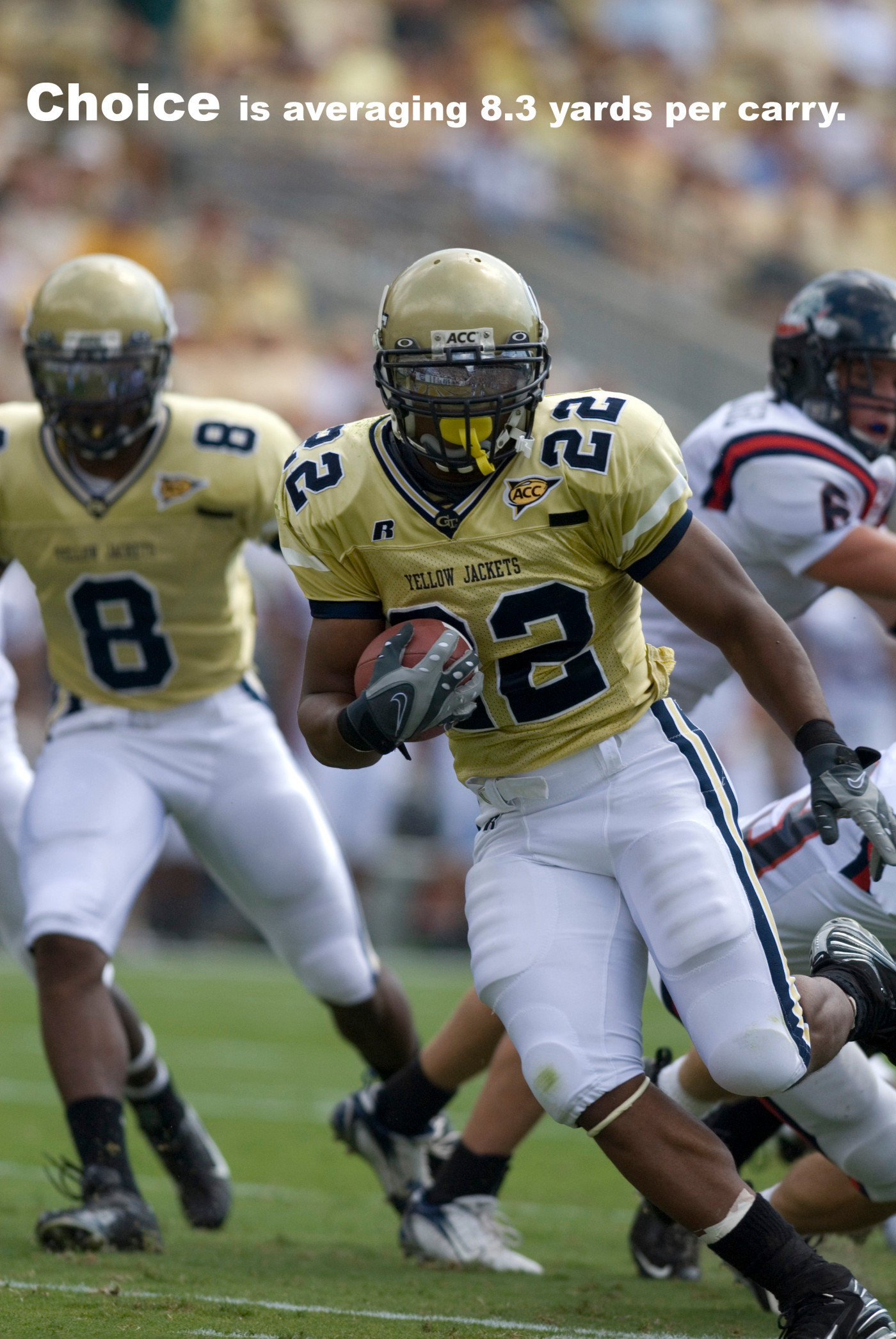 Georgia Tech senior running backTashard Choice is off to a fast start in 2007.