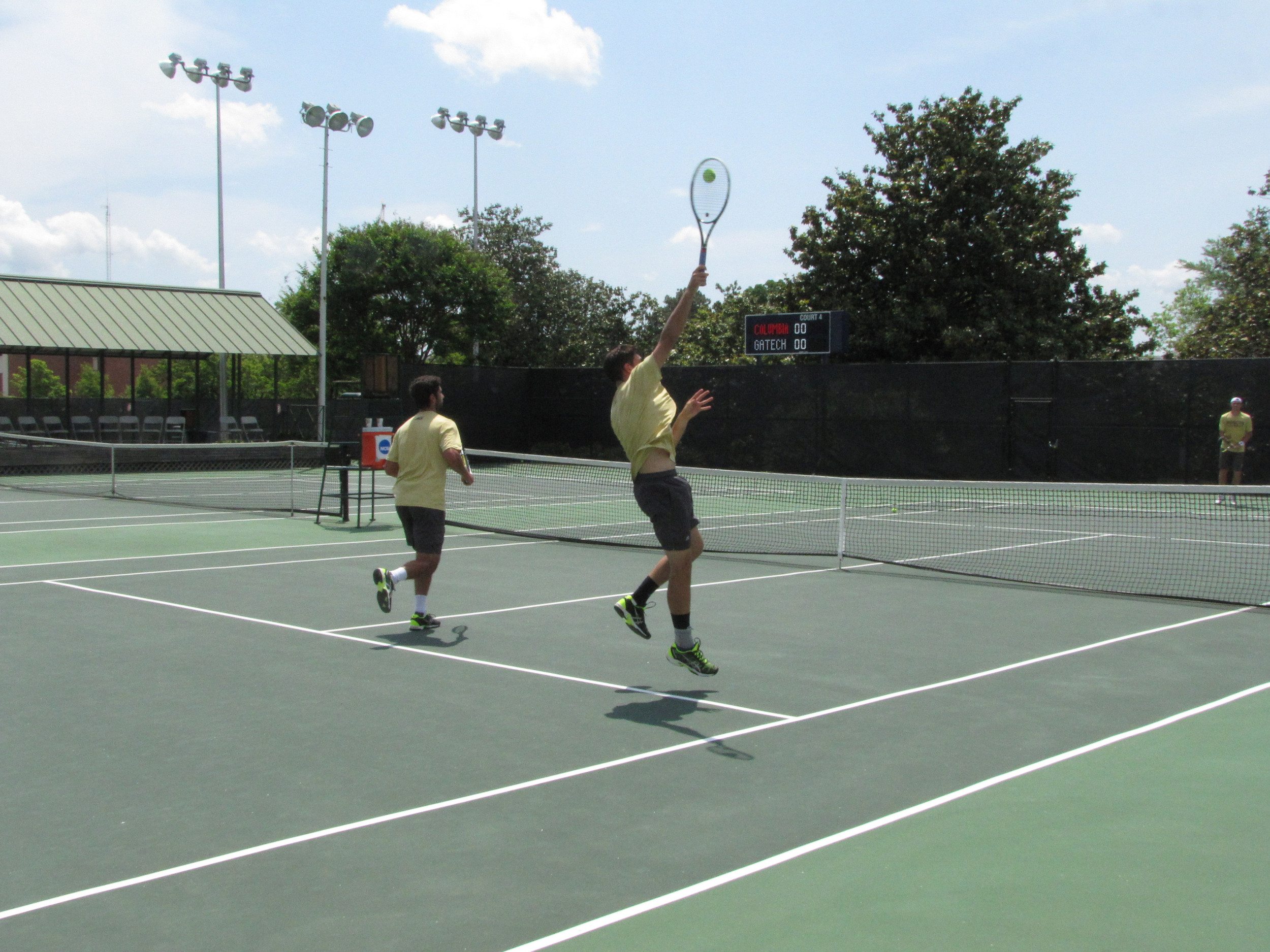 Carlos Benito, Eduardo Segura - MTEN vs. Columbia, May 8, 2015, NCAA Regional, Oxford, Miss.