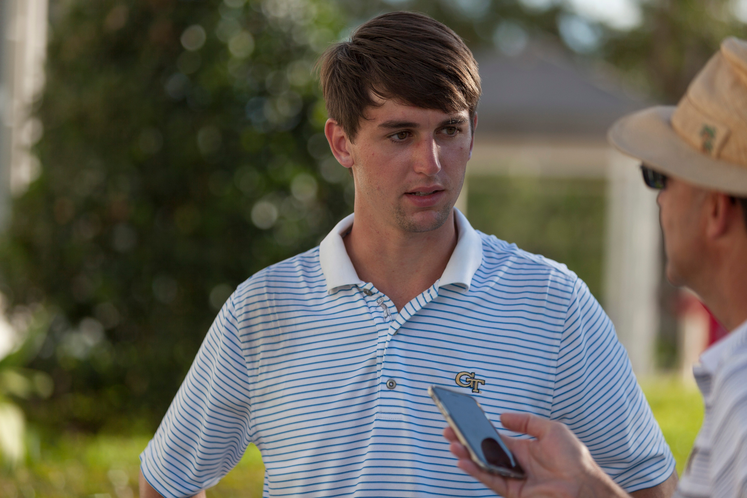 Ollie Schniederjans media interview following the third round of the NCAA Championship, May 31, 2015, Bradendon, Fla.