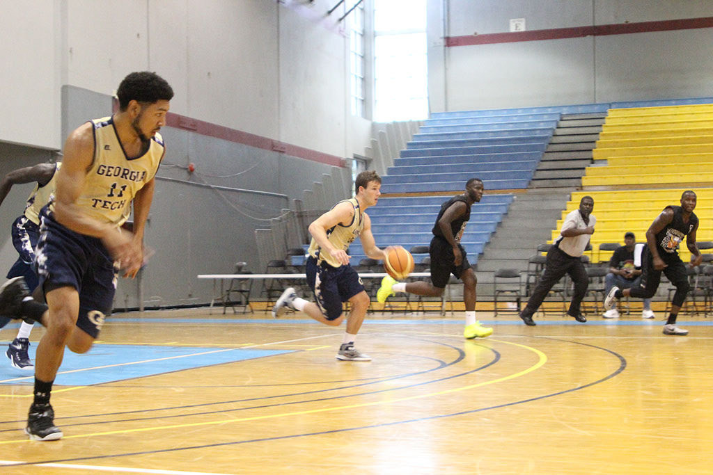 Josh Heath - Georgia Tech men's basketball game action during their 2015 Bahamas Tour.