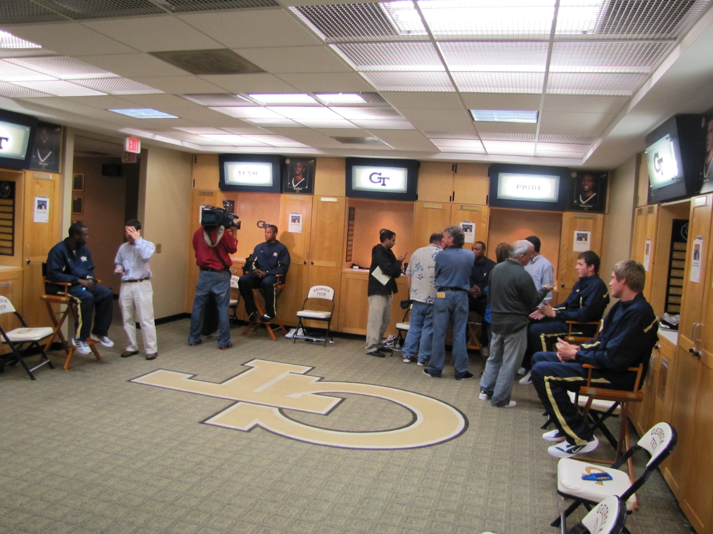 Georgia Tech basketball media day and McCamish Pavilion Tour