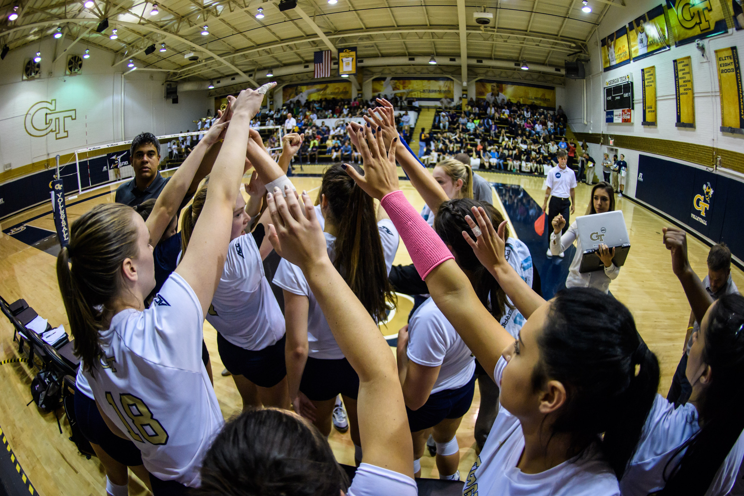 Team huddle