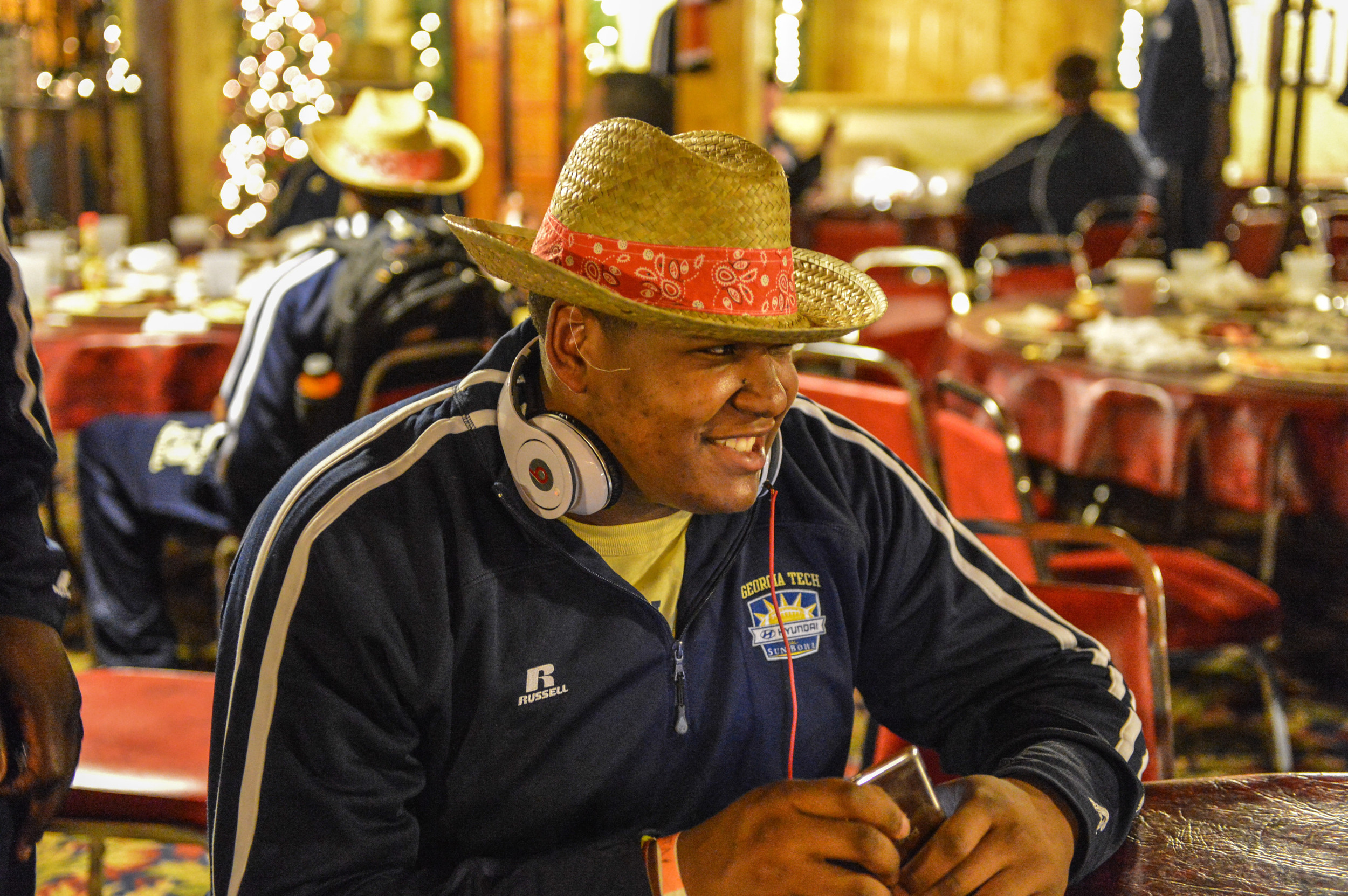 The players enjoyed a delicious steak dinner from Cattleman's Steakhouse in El Paso as part of bowl activities for the 2012 Hyundai Sun Bowl.