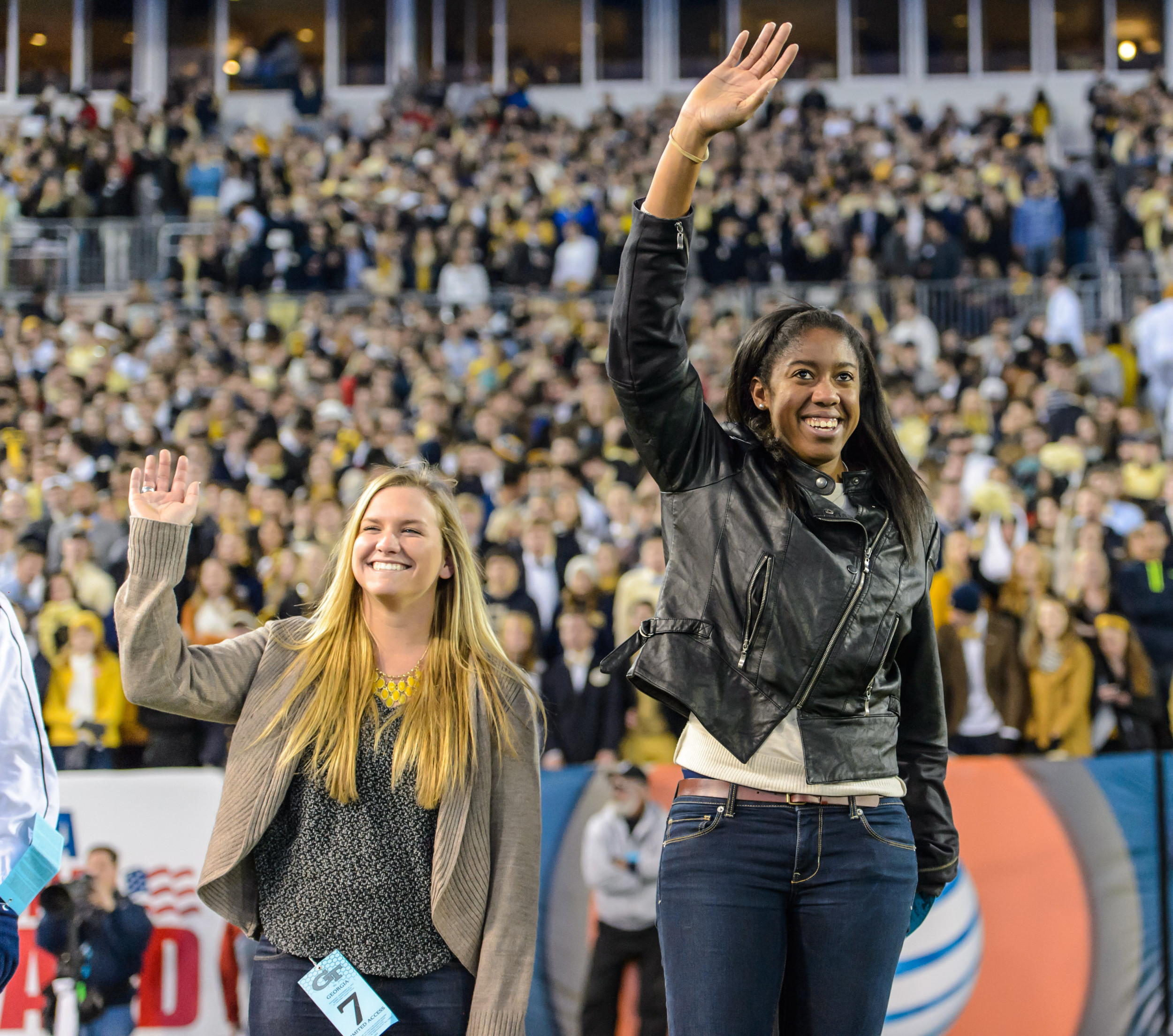 Megan Kurey and Kendal Woodard were honored for their ITA Indoor National Championship