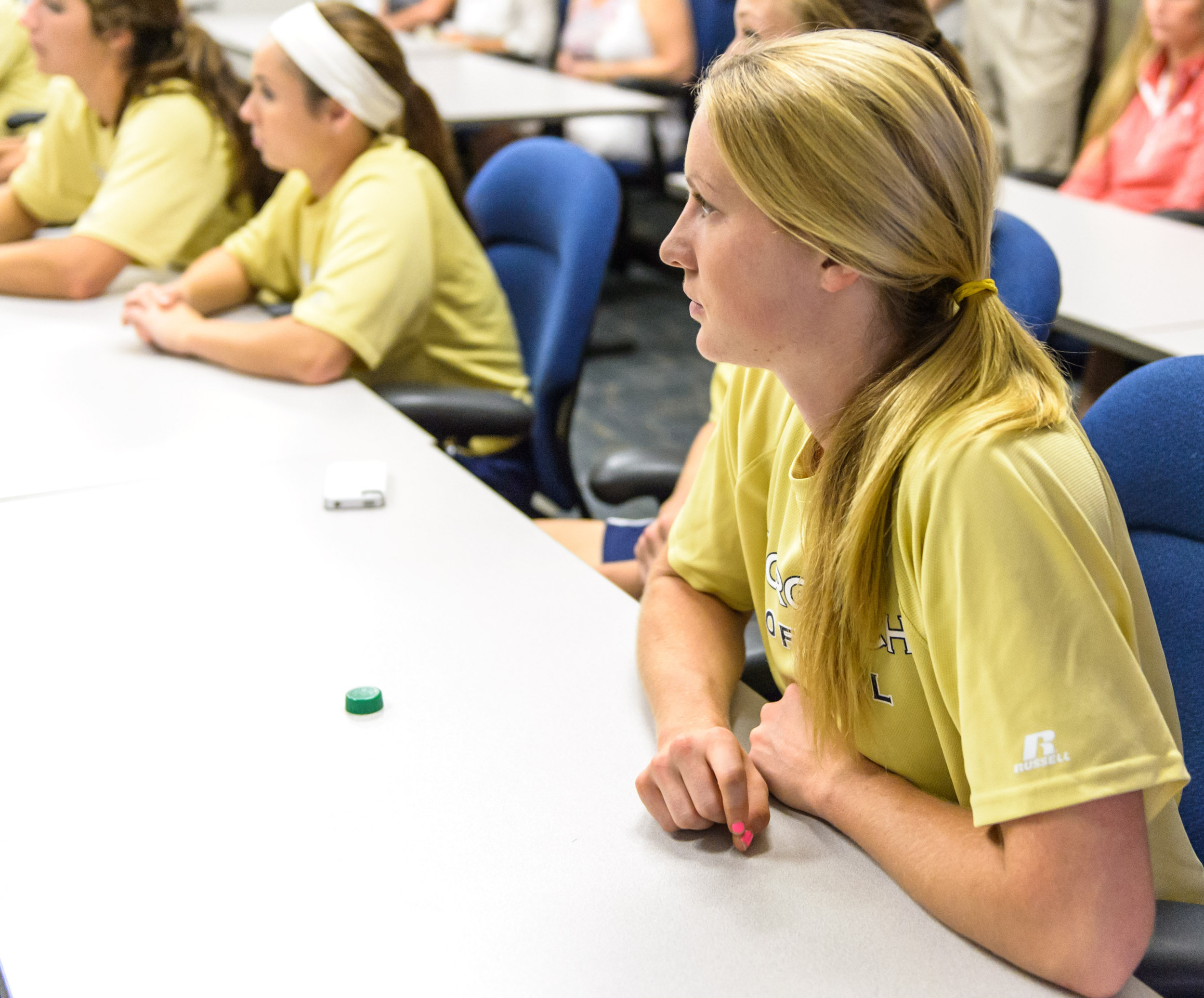 Jennie Finch talks with Georgia Tech Softball