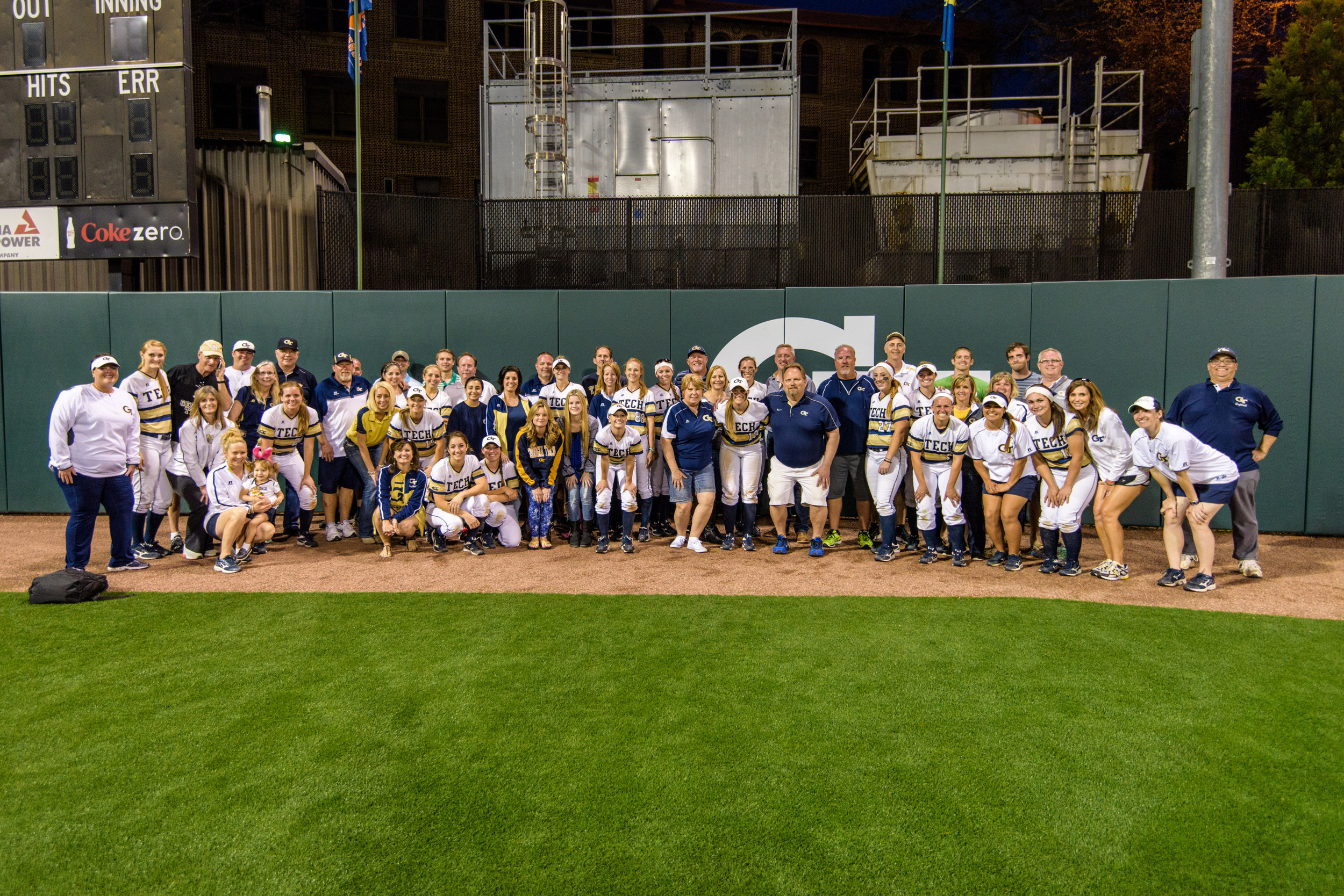 The team and their families