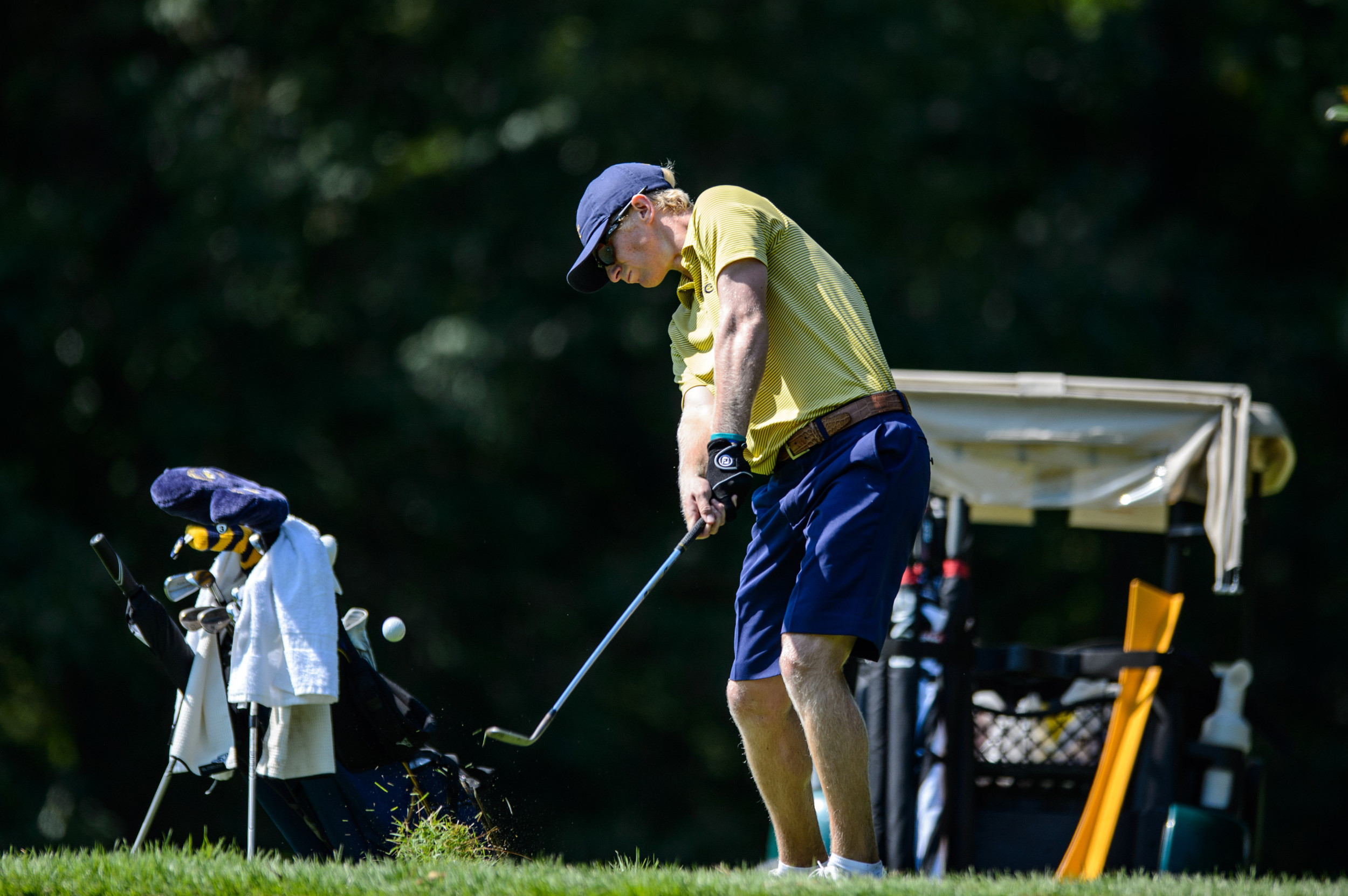 Anders Albertson during the final round of the Carpet Capital Collegiate, September 7, 2014