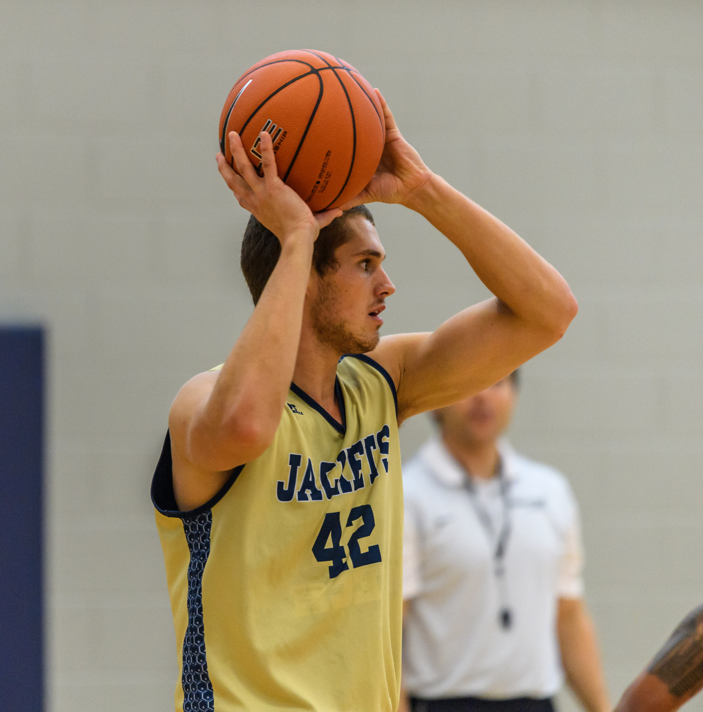 Rand Rowland at Georgia Tech men's basketball practice, Zelnak Center, October 11, 2016