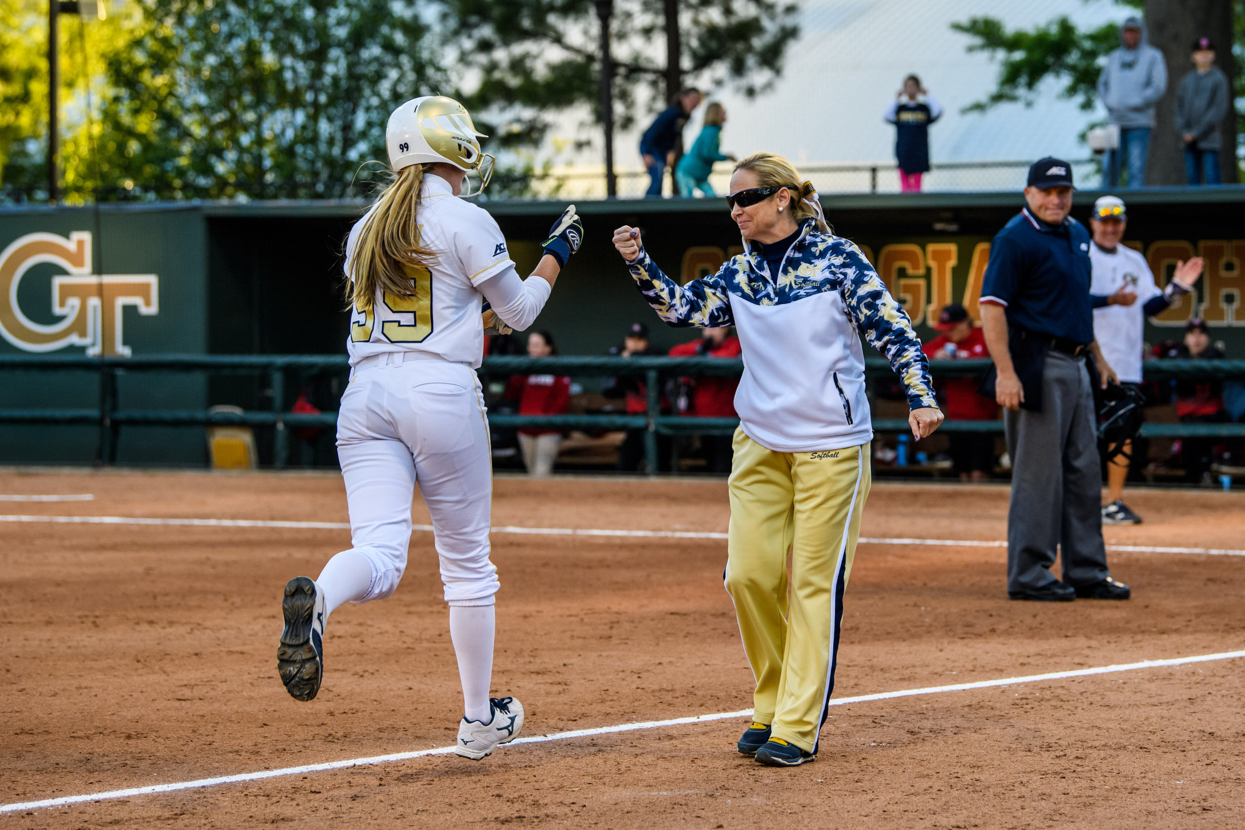 Coach Shelly Hoerner, Draven Sonnon (99)