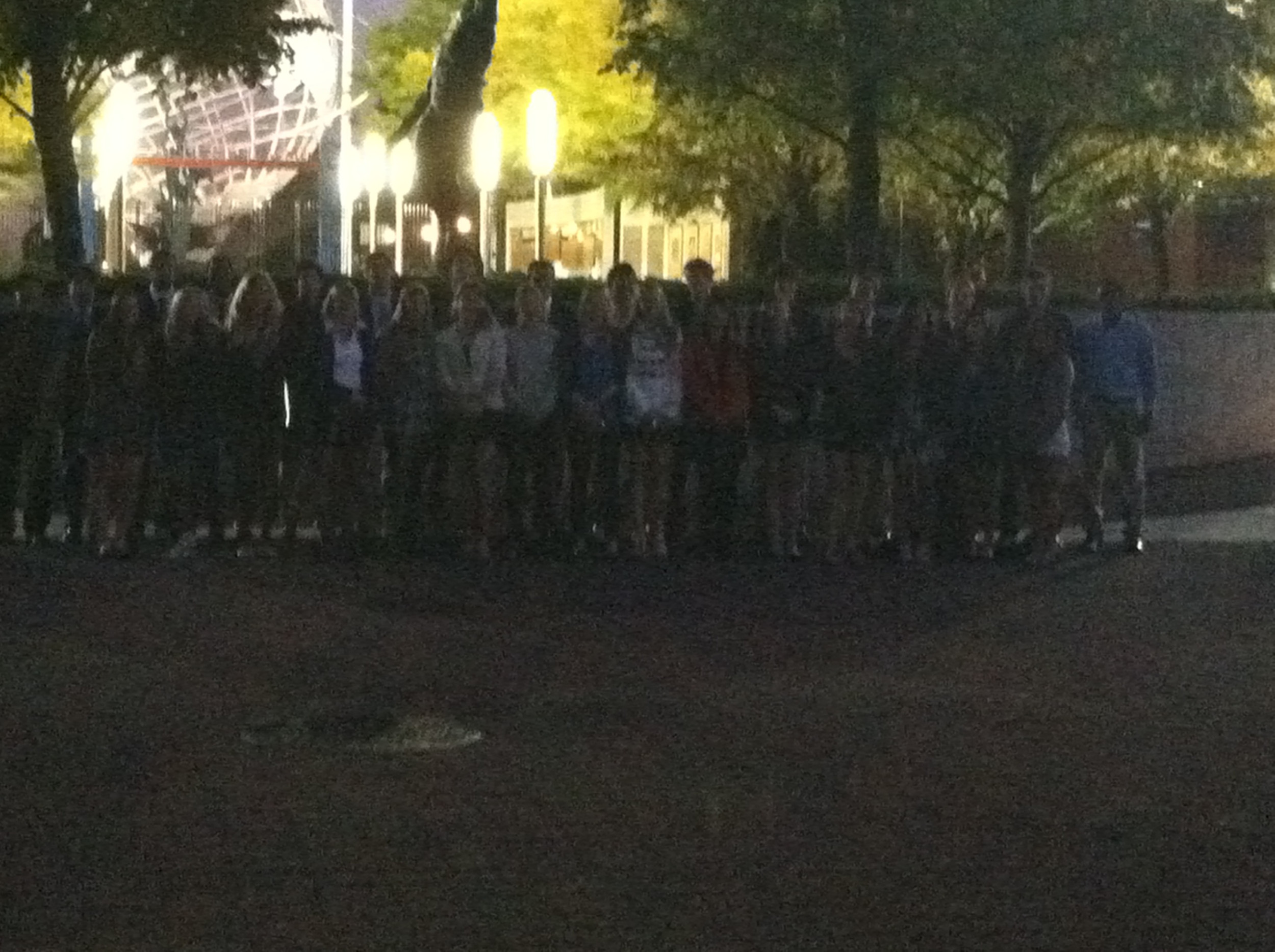 Kevin King and Juan Spir with the other competitors at the National Tennis Center