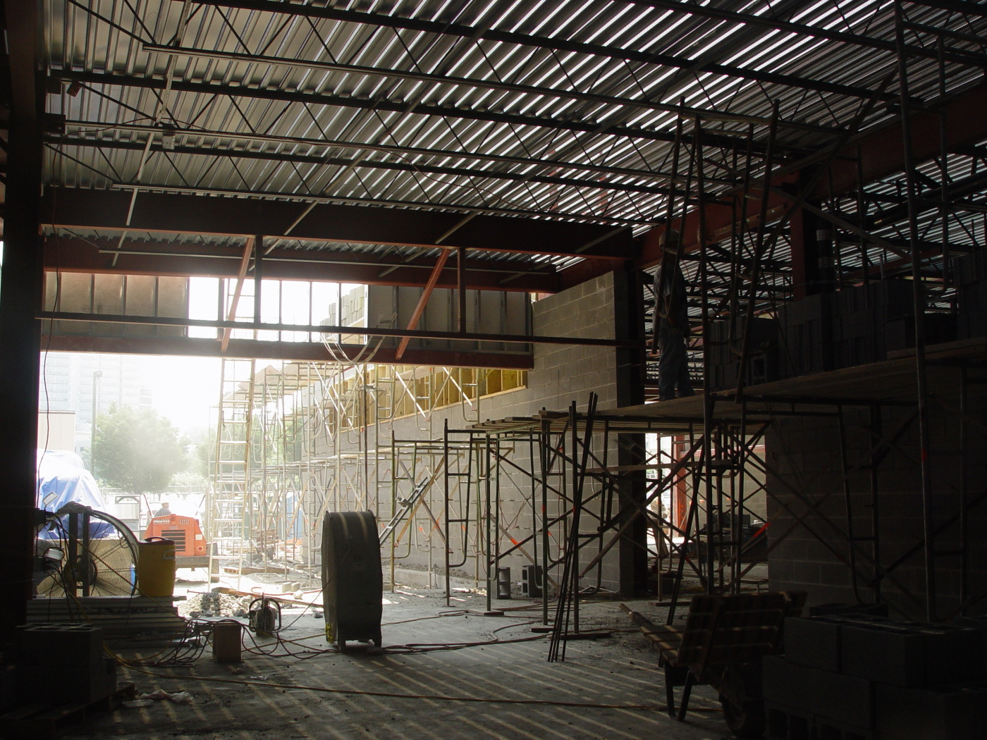 View from the old player's entrance to the Luck Building