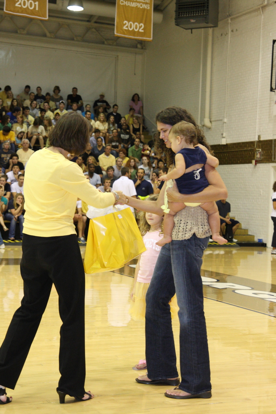 Over two dozen alumnae of Georgia Tech Volleyball were honored between the second and third sets.