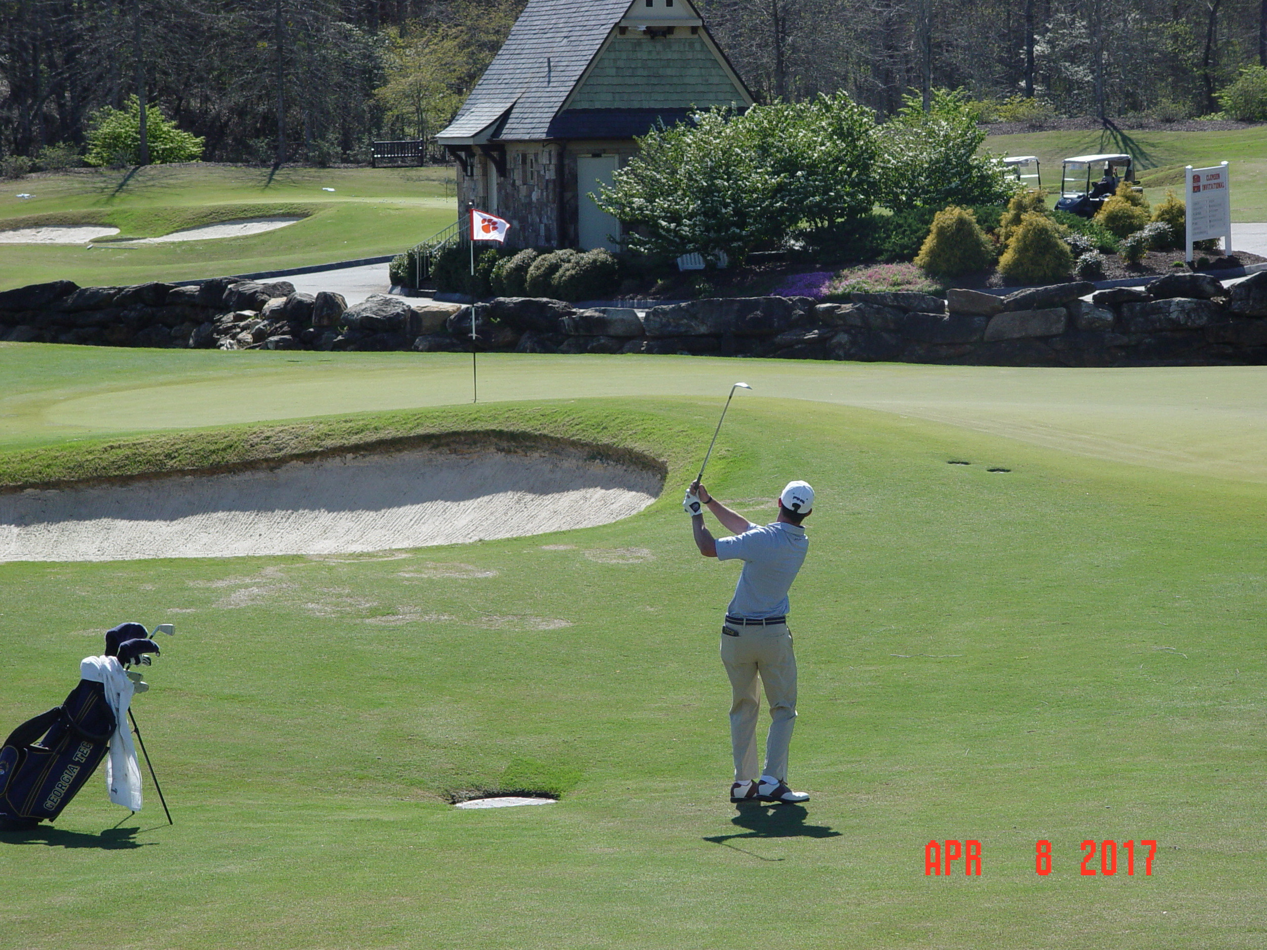 James Clark during the second round of the Clemson Invitational, The Cliffs at Keowee Falls, April 8, 2017