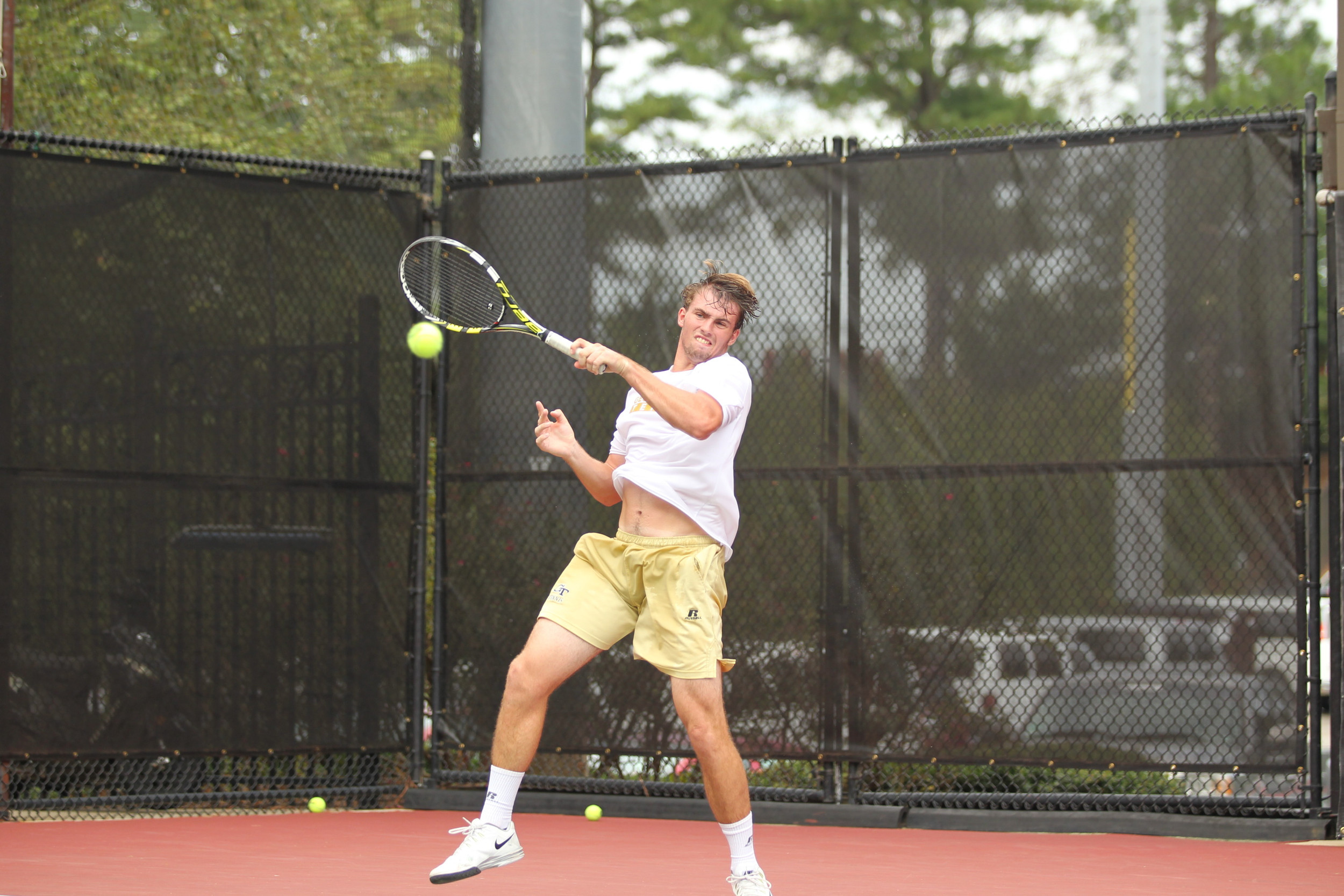 Cole Fiegel at the Southern Intercollegiate Championships, September 12-15, 2014, Athens, Ga.