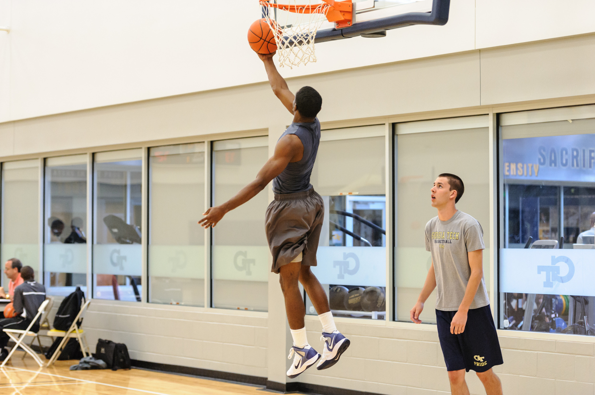 Georgia Tech spring individual instruction and strength training.