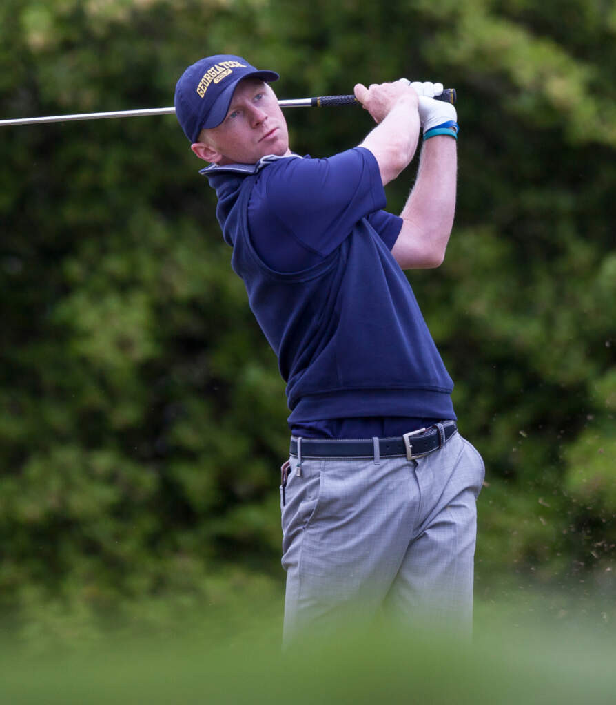 Anders Albertson during the final round of the ACC Golf Championship, April 26, 2015, Old North State Club, New London, N.C.