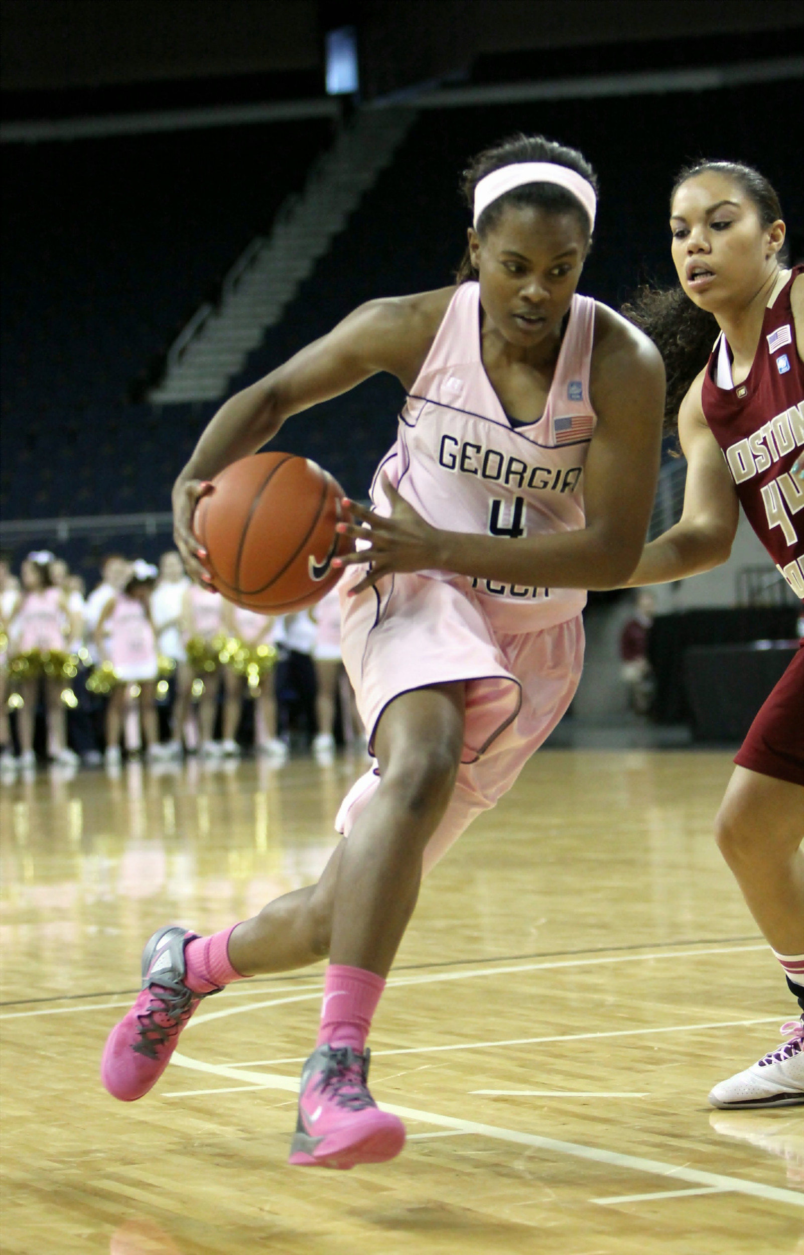 Sarah Hartwell during the Boston College Play 4Kay game.