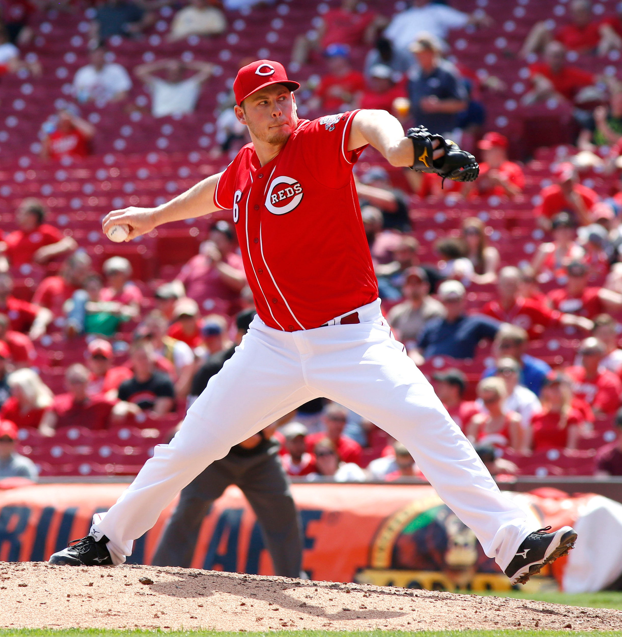 Cincinnati Reds relief pitcher Blake Wood throws against the Colorado Rockies. Credit: David Kohl-USA TODAY Sports