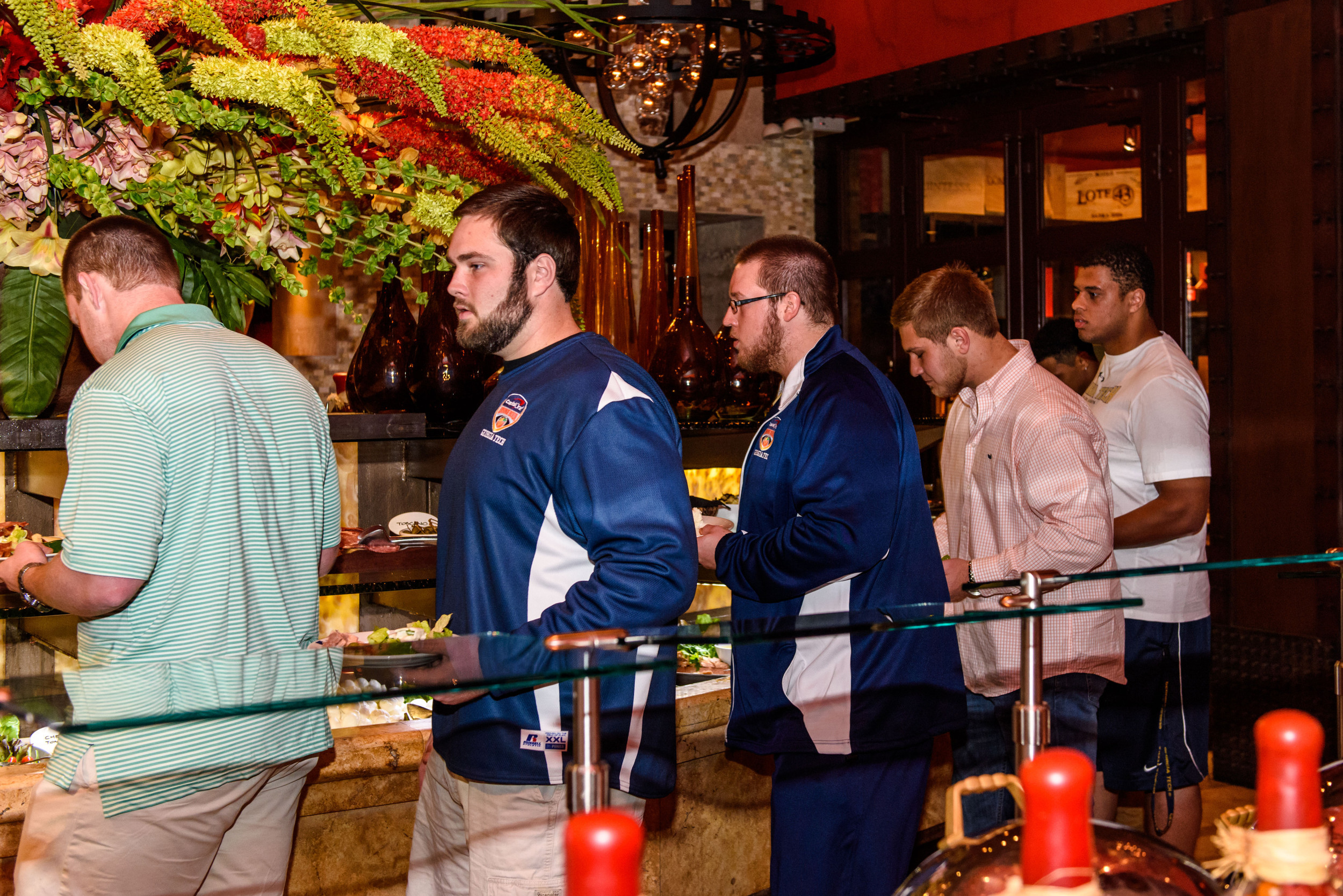 The Yellow Jackets feasted at Texas De Brazil in South Beach