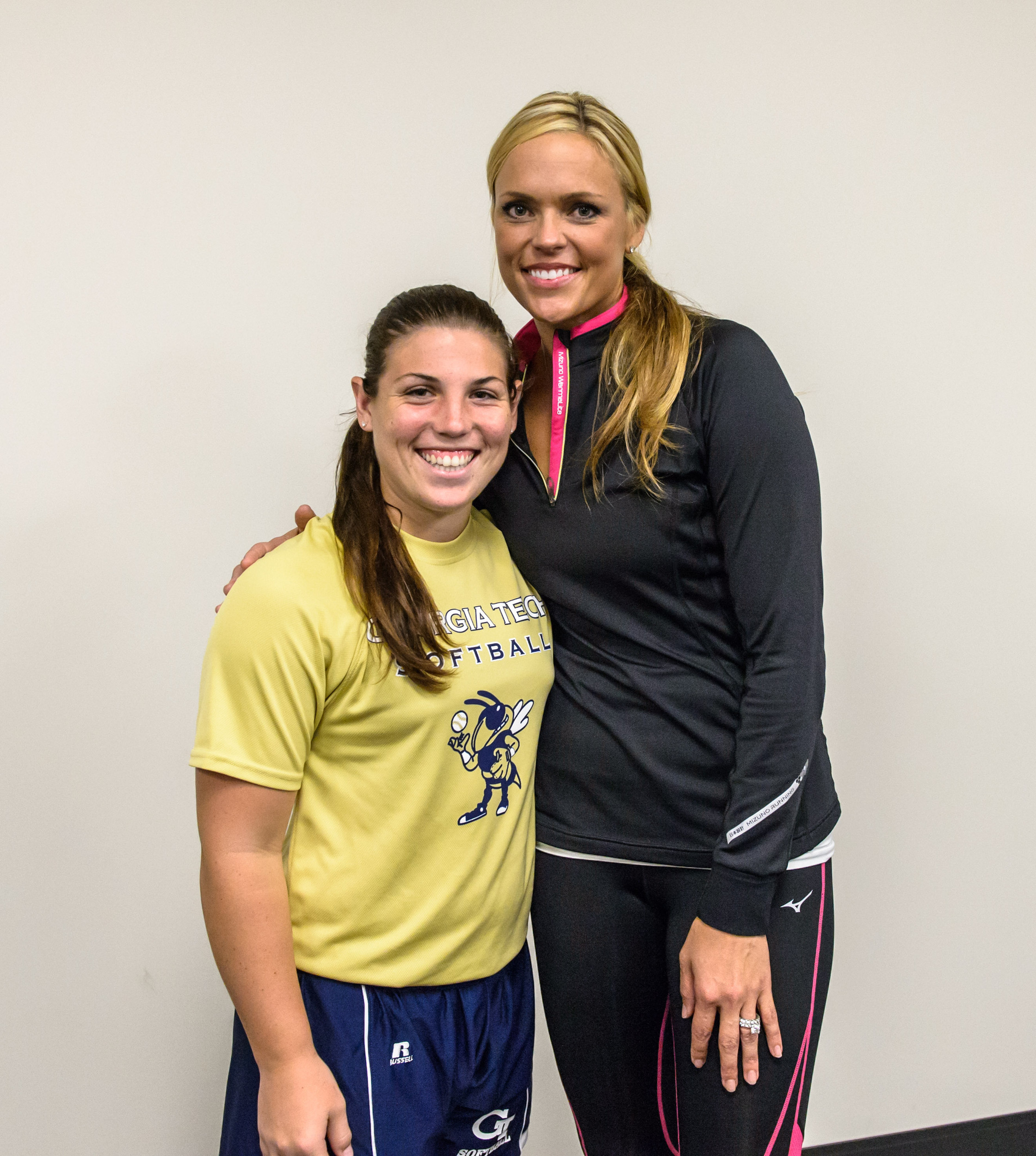 Jennie Finch talks with Georgia Tech Softball